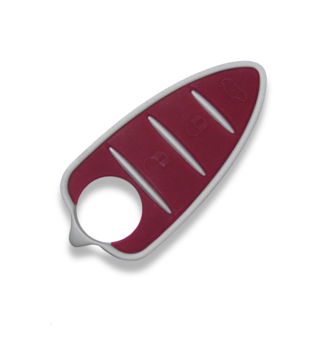 Tastiera Pad Pulsanti in Gomma per Scocca Guscio Chiave Telecomando 3 Tasti Compatibile con Alfa Romeo Mito Gto 159 Brera Giulietta