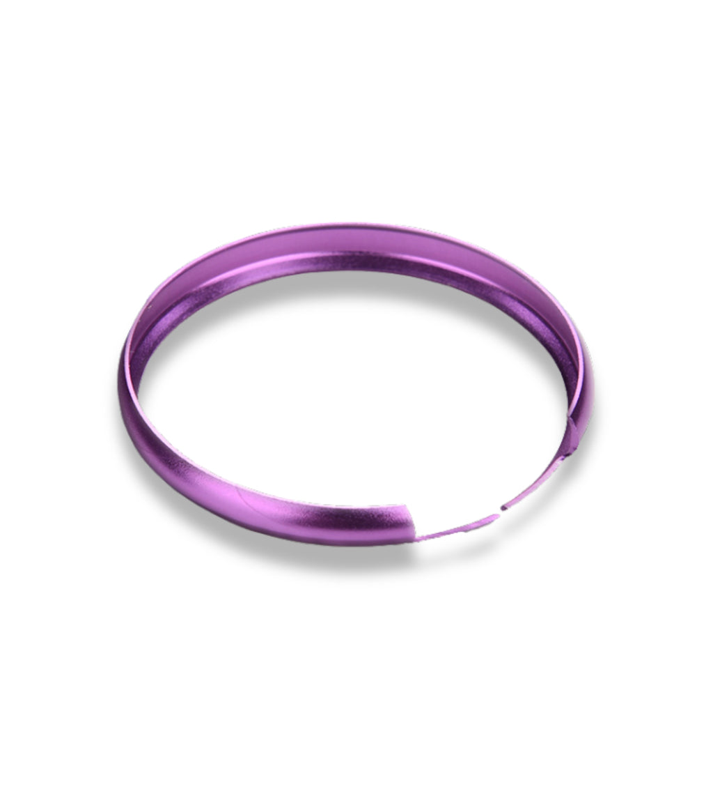 Anello Decorativo in Alluminio per Guscio Scocca Telecomando Chiave Portachiavi Fucsia Compatibile con Mini Cooper One D S Countryman
