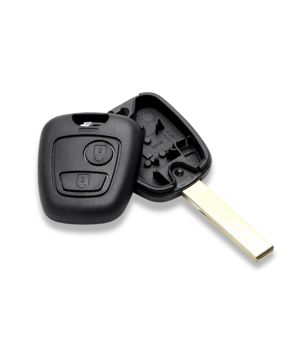 Scocca Guscio Chiave con Lama Compatibile con Peugeot 307 Dal 2000 Al 2017 Telecomando 2 Tasti