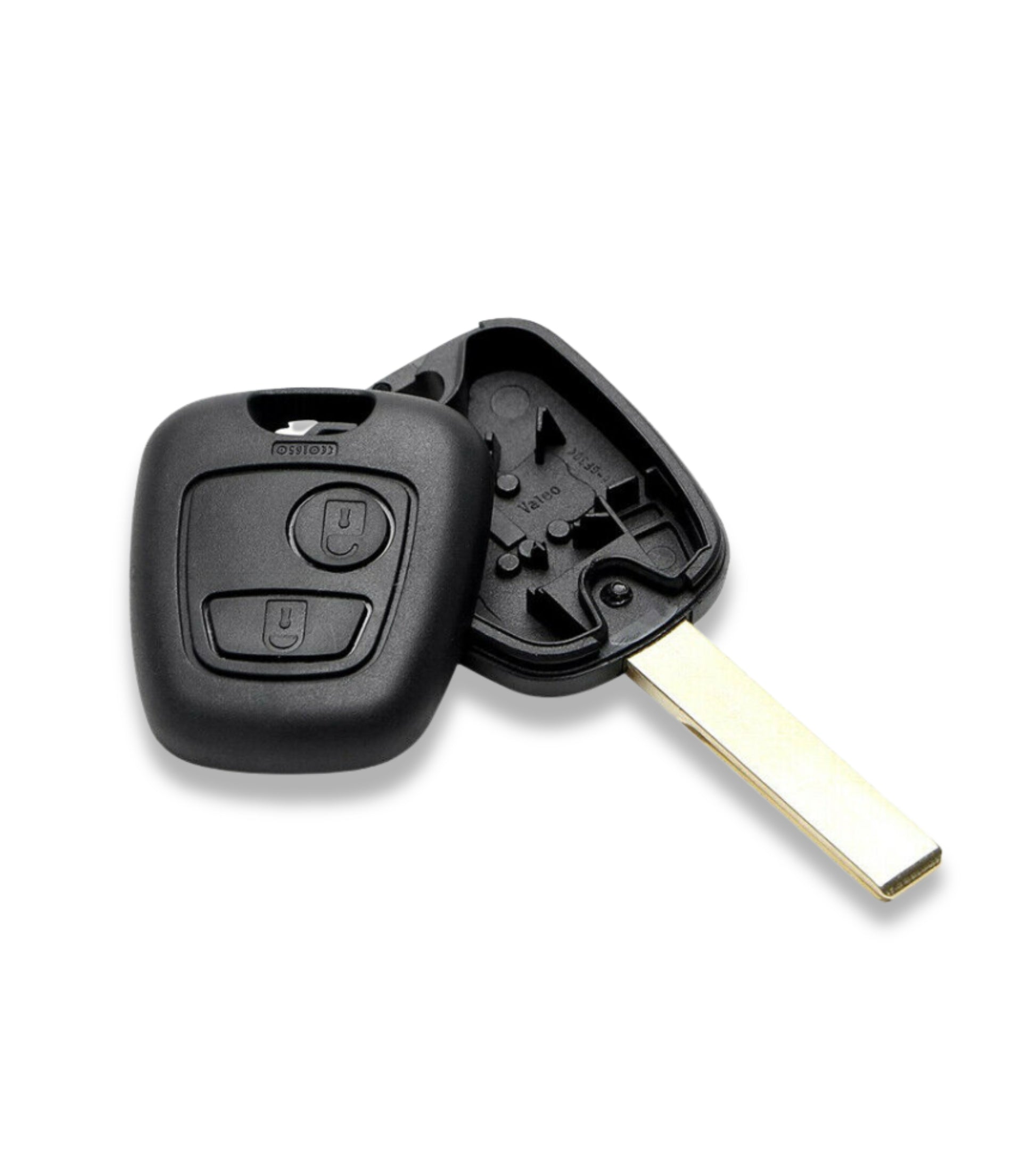 Scocca Guscio Chiave con Lama Compatibile con Peugeot 307 Dal 2000 Al 2017 Telecomando 2 Tasti