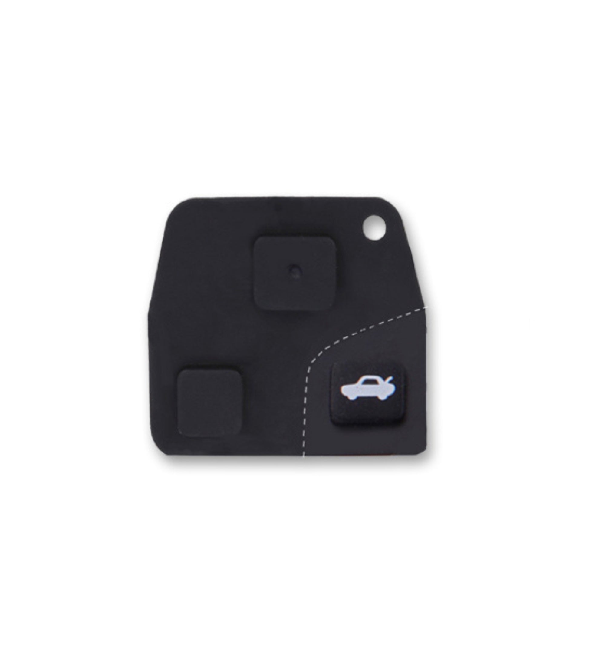 Scocca Guscio Lama e Pad in Gomma Cover per Chiave Telecomando 2 tasti Compatibile con Toyota Corolla Rav4 Celica