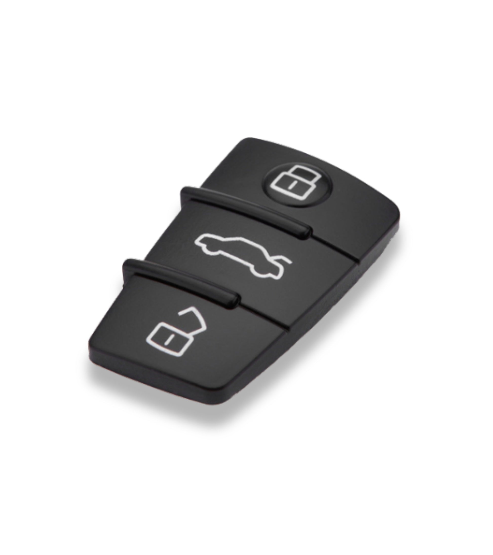 Tastiera Pad Pulsanti in Gomma 3 Tasti per Telecomando Guscio Chiave Compatibile con Audi A1 A3 A4 A5 A6 A8 S4 S5 Q5 Q7