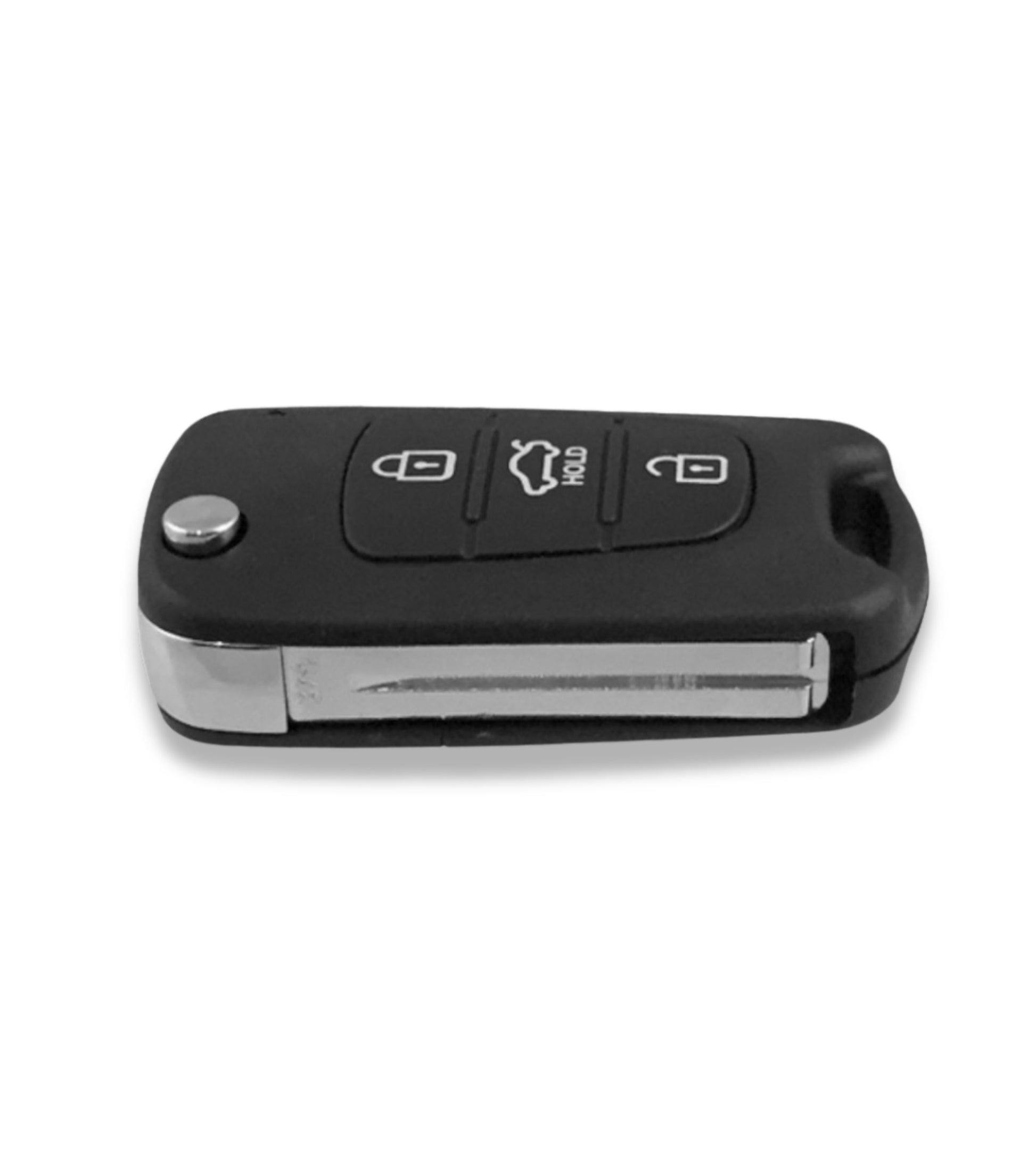 Guscio e Lama Estraibile per Chiave Telecomando 3 Tasti Compatibile con Hyundai I20 i30 I35 IX20 IX35, Pulsante Centrale "Hold"