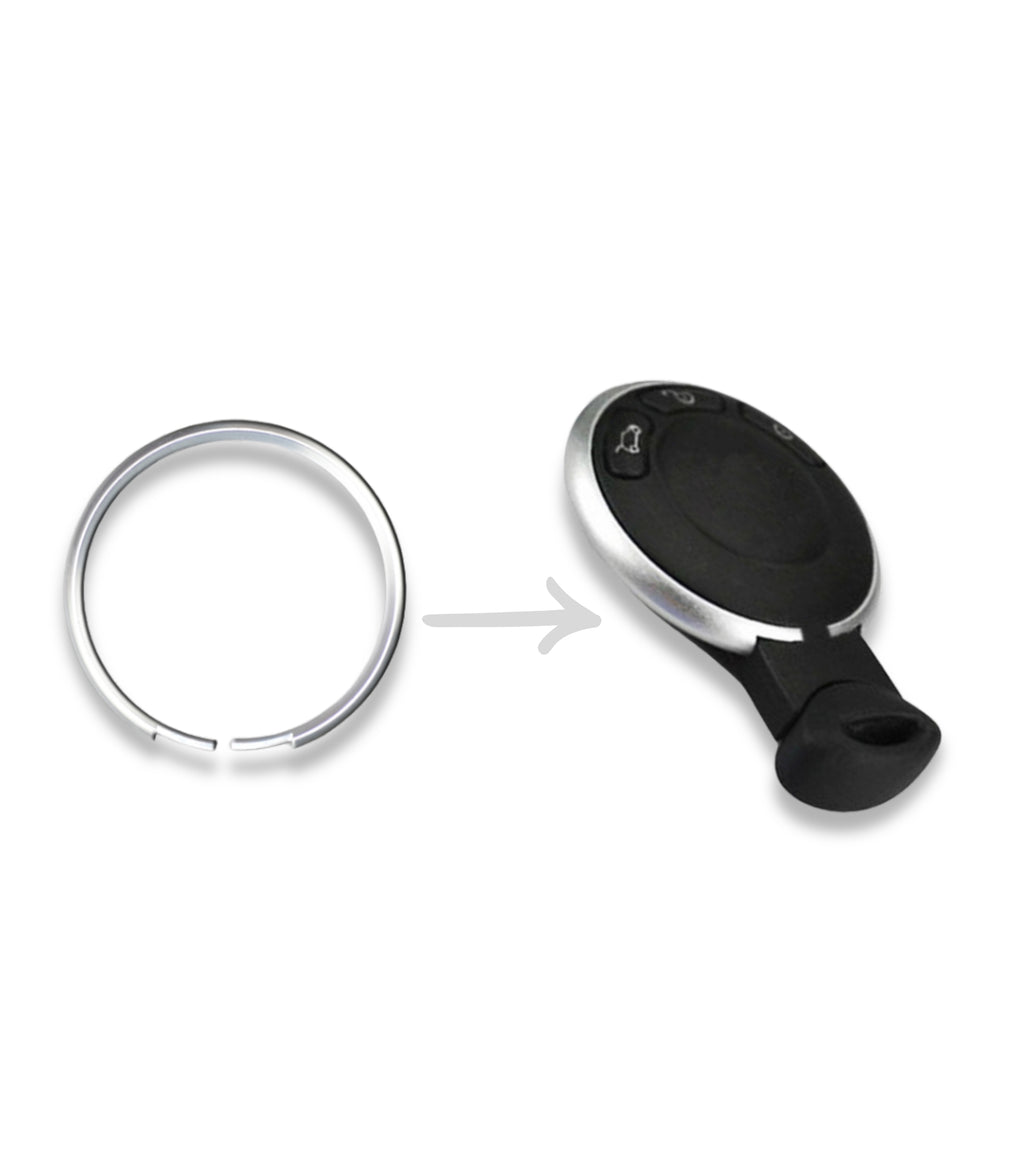 Anello Decorativo in Alluminio per Guscio Scocca Telecomando Chiave Compatibile con Mini Cooper One D S Countryman