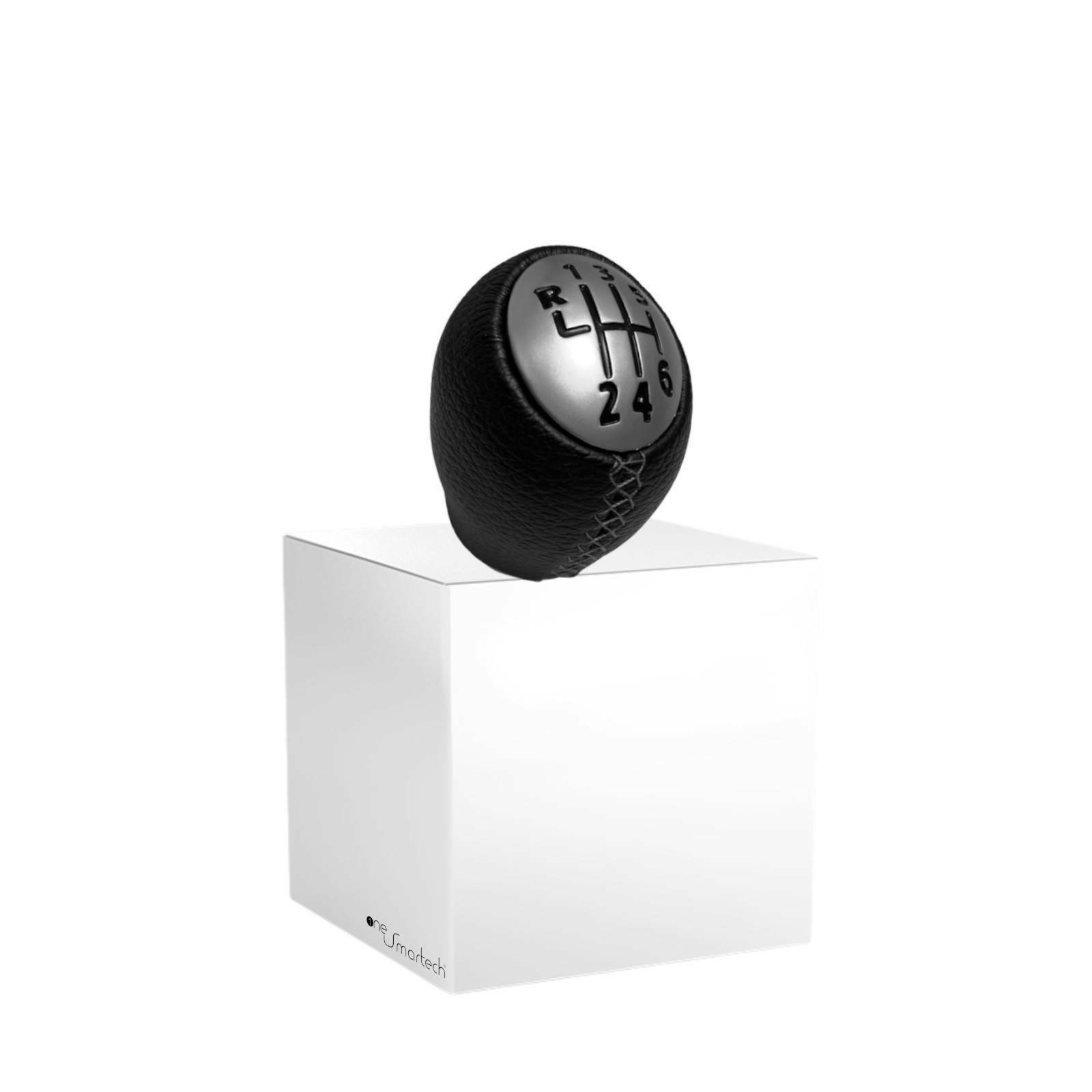 6 SPEED GEAR KNOB IN PU LEATHER COMPATIBLE WITH RENAULT MEGANE SCENIC LAGUNA CLIO