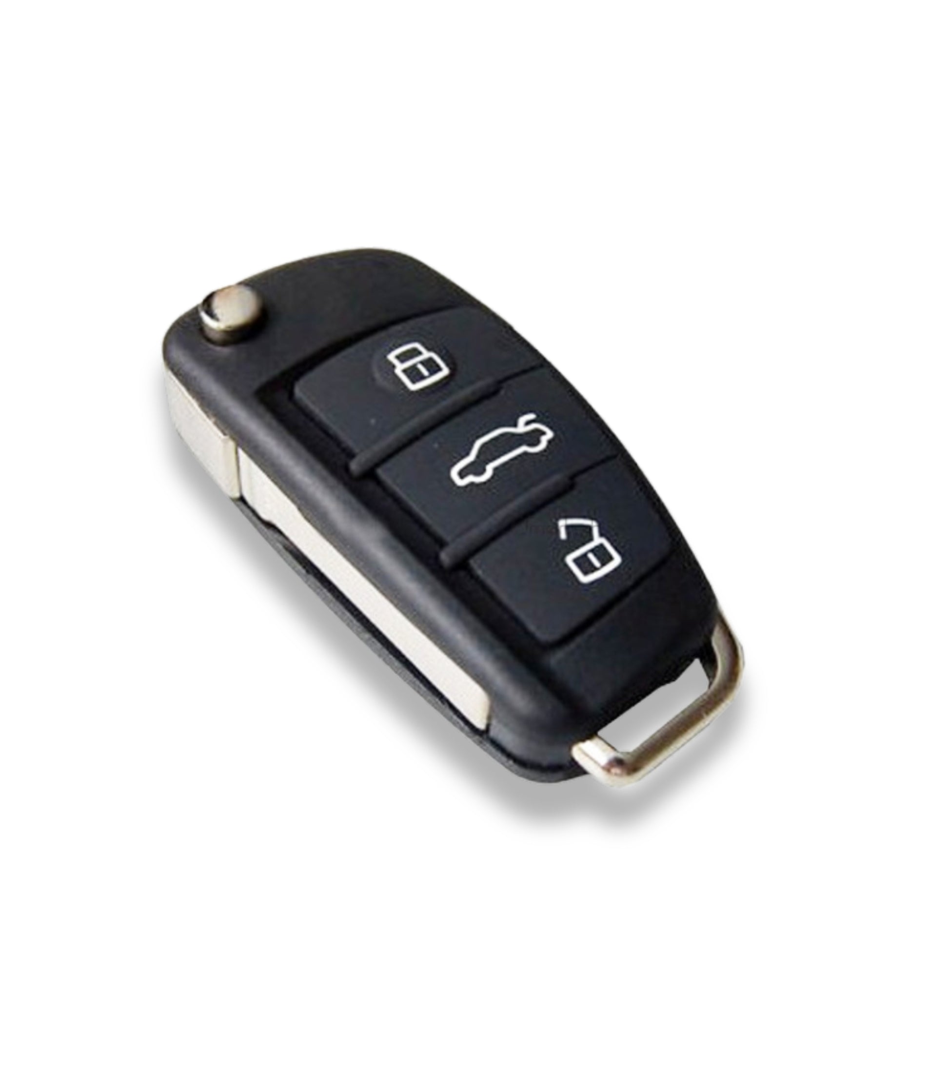 Chiave Cover Guscio Scocca e Lama Telecomando 3 Tasti Compatibile con Audi A1 A3 A4 A6 A8 Q5 Q7 Tt Vano Batterie Cr2032