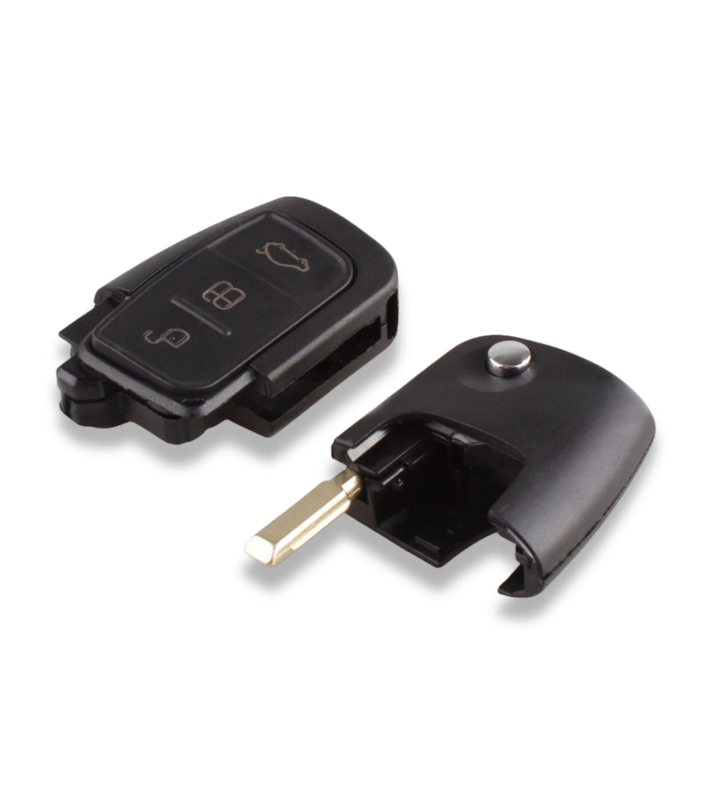 Guscio e Lama Estraibile Scocca Cover per Chiave Telecomando 3 Tasti Compatibile con Ford Focus Fusion C-Max Fiesta Galaxy