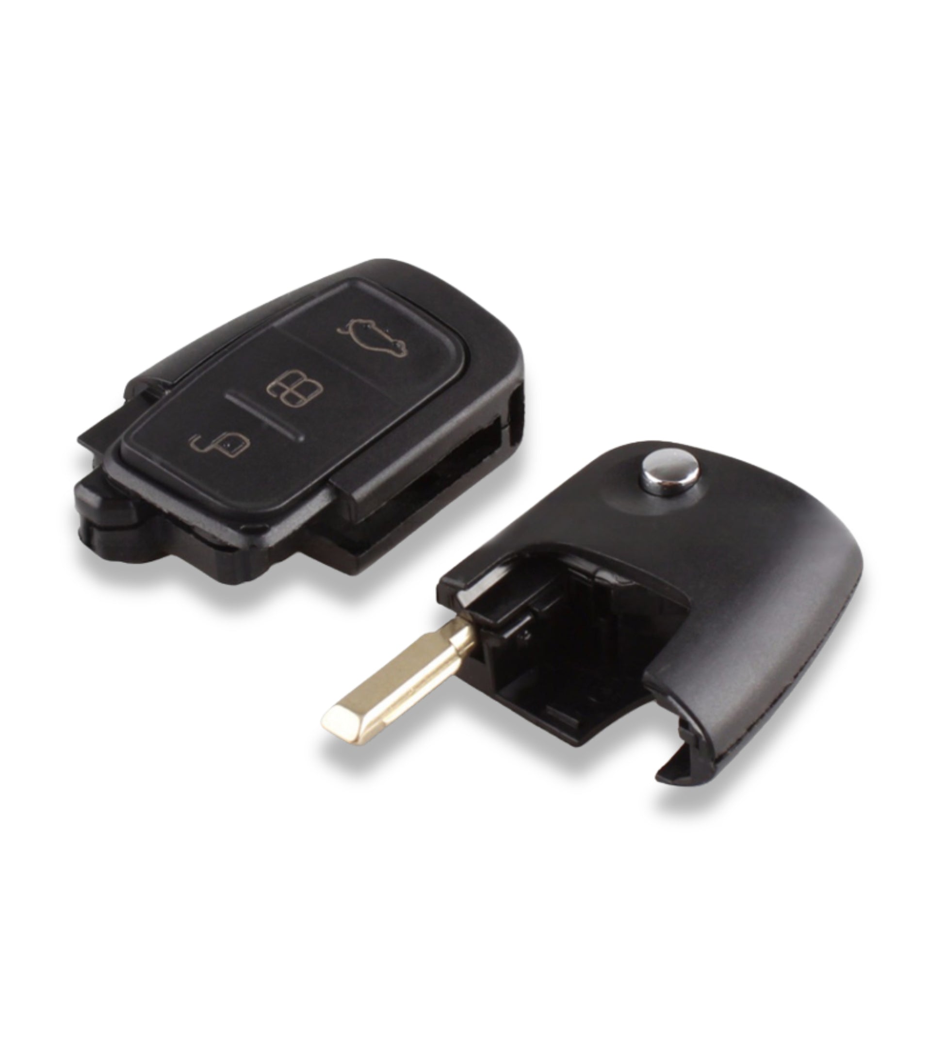 Guscio e Lama Estraibile Scocca Cover per Chiave Telecomando 3 Tasti Compatibile con Ford Focus Fusion C-Max Fiesta Galaxy