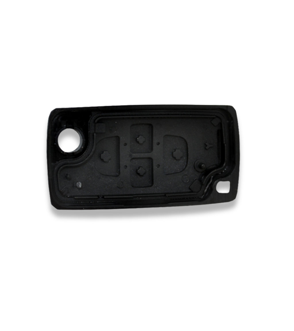 Guscio e Lama Scocca Cover Chiave Telecomando 4 Tasti Compatibile con Peugeot 807 1007 e Altri Modelli Alloggio Batteria Ce0523