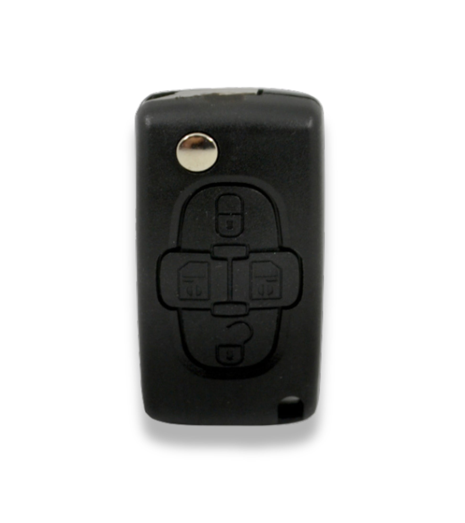 Guscio e Lama Scocca Cover Chiave Telecomando 4 Tasti Compatibile con Peugeot 807 1007 e Altri Modelli Alloggio Batteria Ce0523