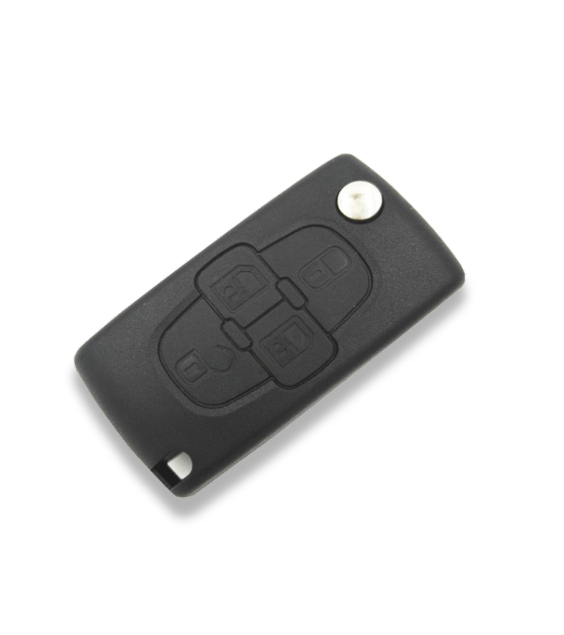 Guscio e Lama Scocca Cover Chiave Telecomando 4 Tasti Compatibile con Peugeot 807 1007 e Altri Modelli Alloggio Batteria Ce0523
