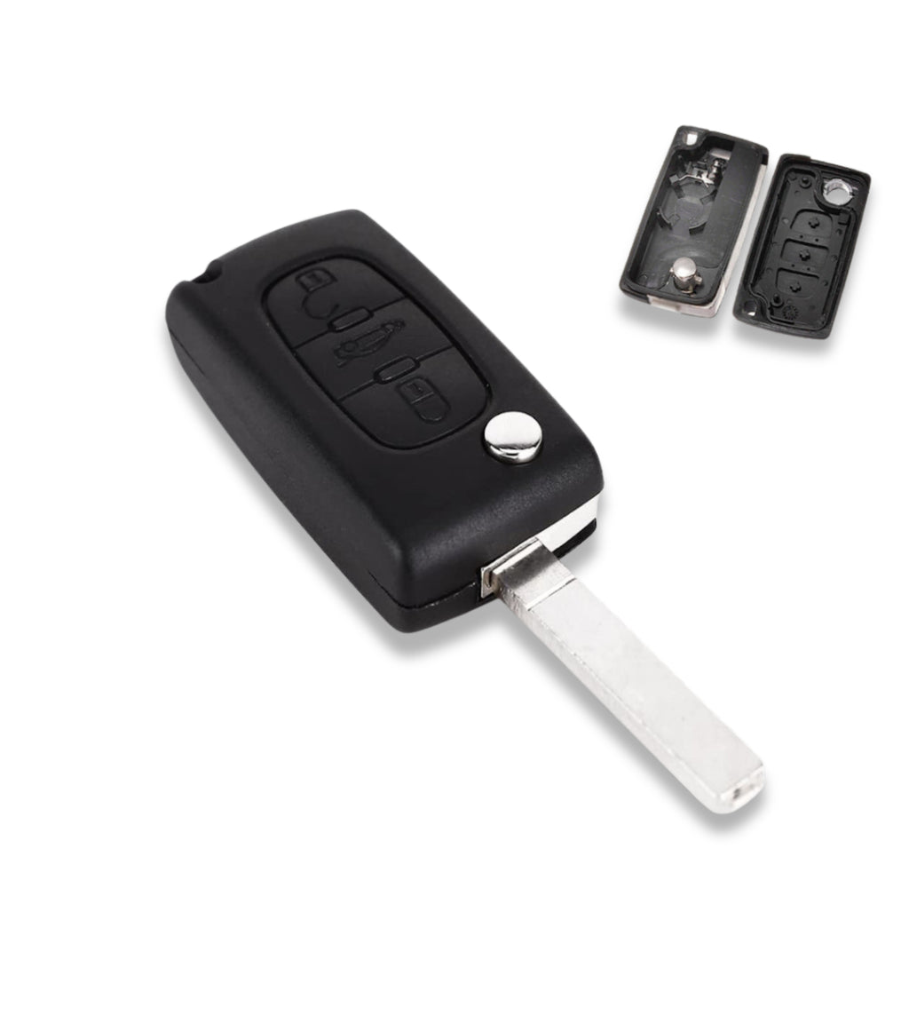Chiave Guscio Scocca e Lama Telecomando 3 Tasti Compatibile con Citroen C2 C3 C5 C6 C8 Xsara Picasso Ce0536 (B01H)
