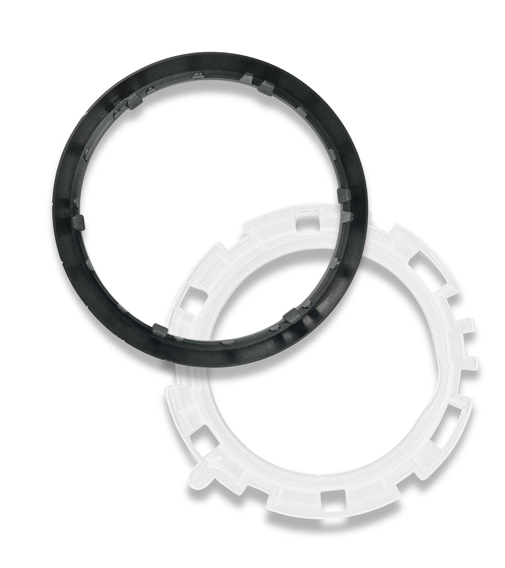 Kit Ghiera di Ritenzione e Cornice Esterna Argento per Cuffia Asta del Cambio Compatibile con Citroen C3 2003-2009 e C2 2003-2010, Oem 7589T8, 7589V0