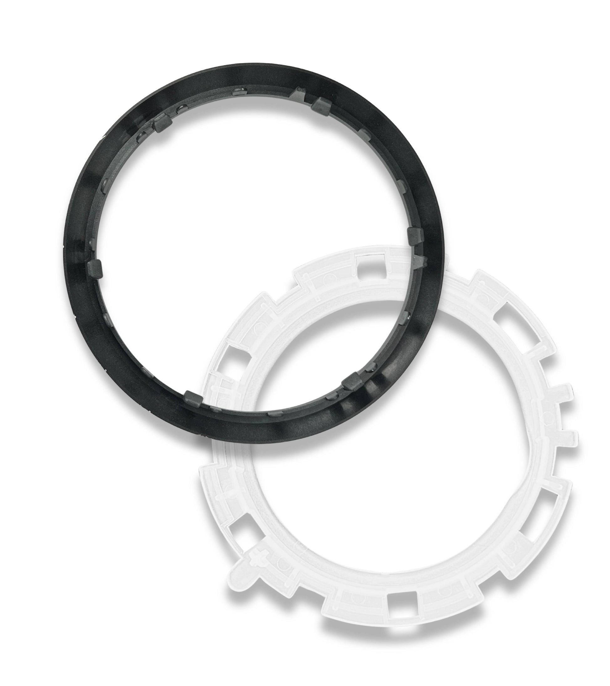 Kit Ghiera di Ritenzione e Cornice Esterna Argento per Cuffia Asta del Cambio Compatibile con Citroen C3 2003-2009 e C2 2003-2010, Oem 7589T8, 7589V0