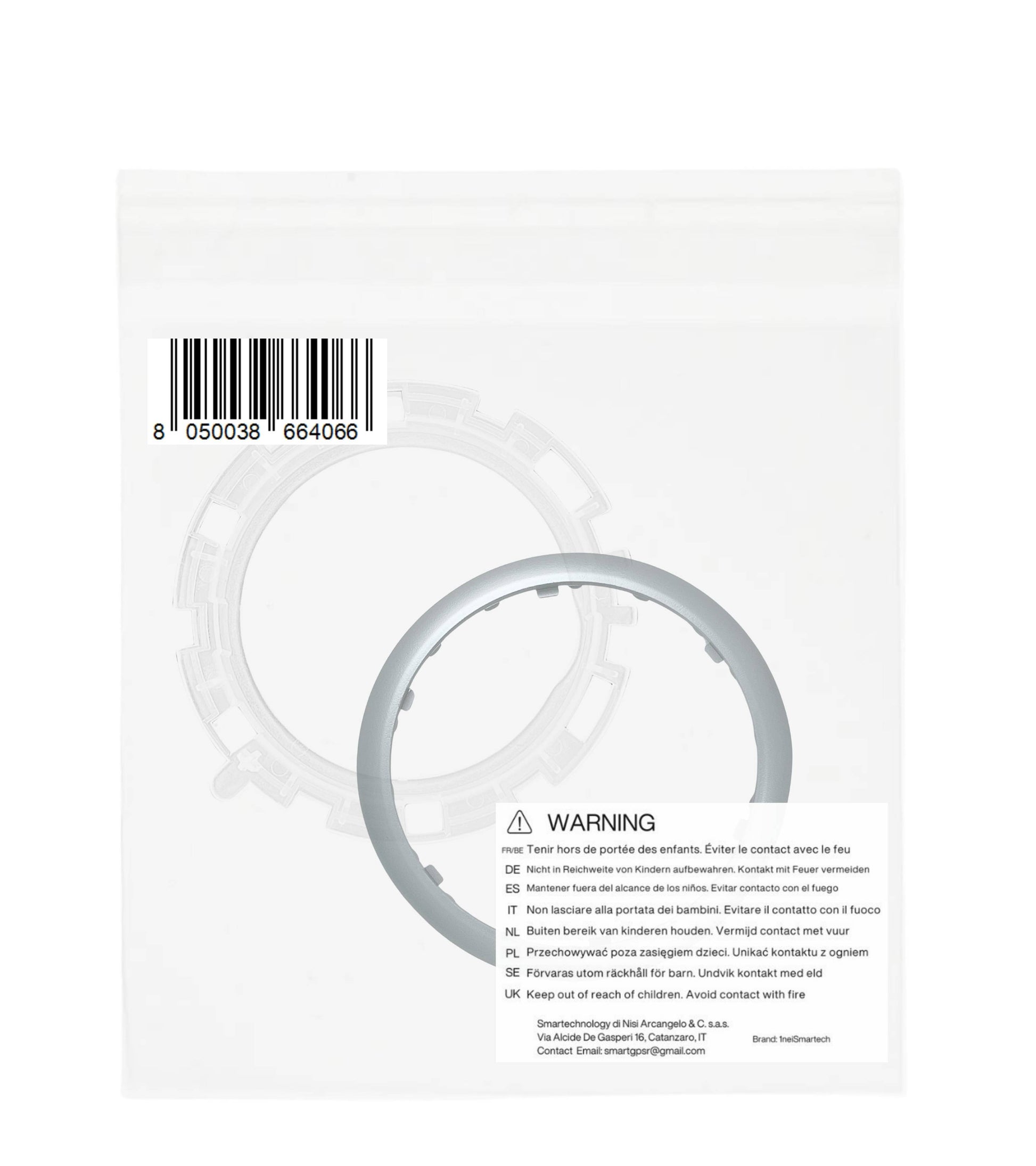 Kit Ghiera di Ritenzione e Cornice Esterna Argento per Cuffia Asta del Cambio Compatibile con Citroen C3 2003-2009 e C2 2003-2010, Oem 7589T8, 7589V0