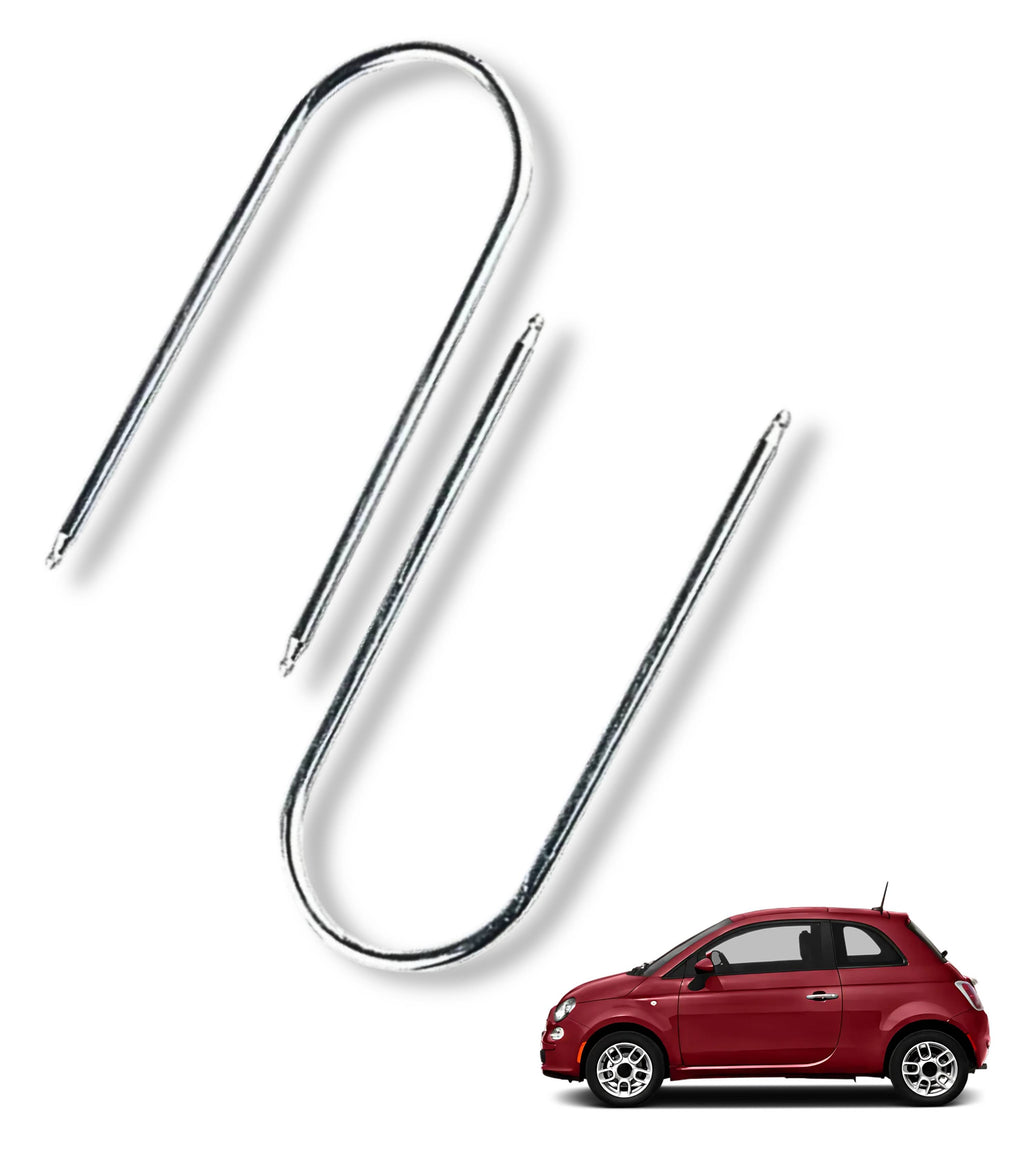 Kit Estrazione per Autoradio Bosch con 2 Chiavette in Acciaio Compatibile con Fiat 500 2008–2014, con Punte Arrotondate per Rimozione Radio