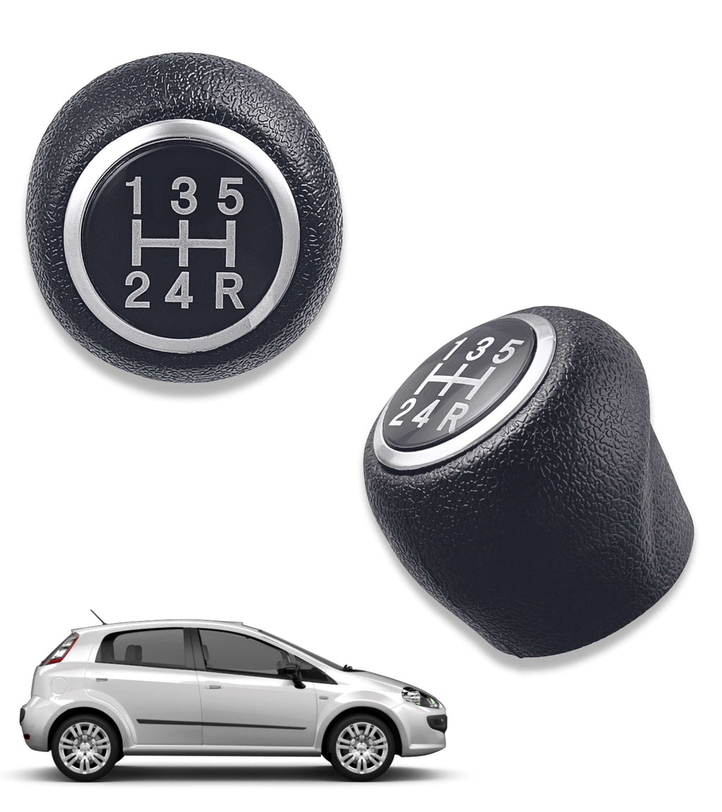 Pomello Leva Cambio 5 Marce Compatibile con Fiat Grande Punto 2005–2013, Codici OEM 55344881 55349796, Foro Filettato con Struttura Interna in Metallo