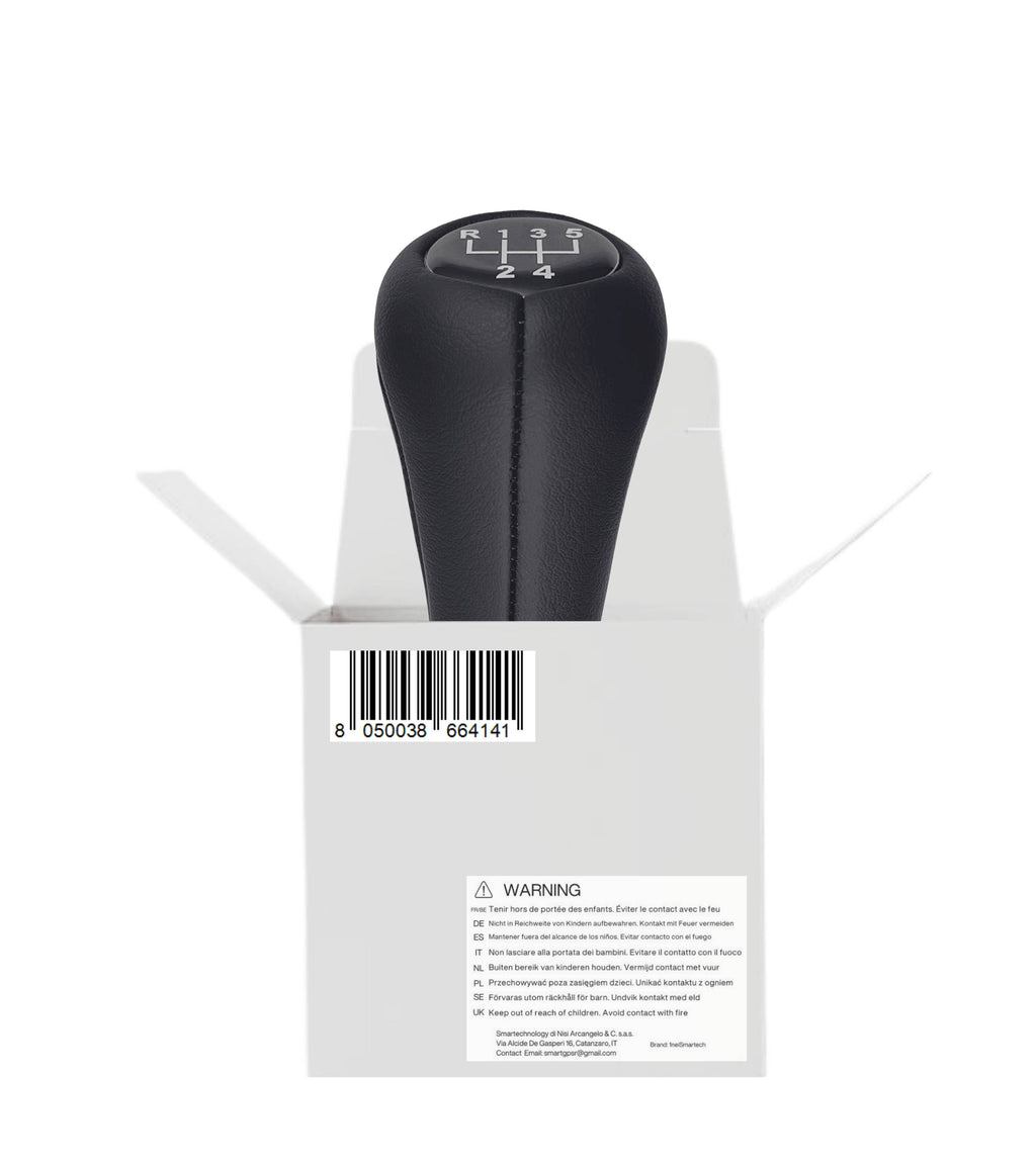 Pomello Leva Cambio 5 Marce Compatibile con BMW Serie 3 E30 E36 E46, Serie 5 E34 E39, Serie 7 E32 E38, X5 EB3, Z3, Z4 E85 OEM 25111434717 25117500299