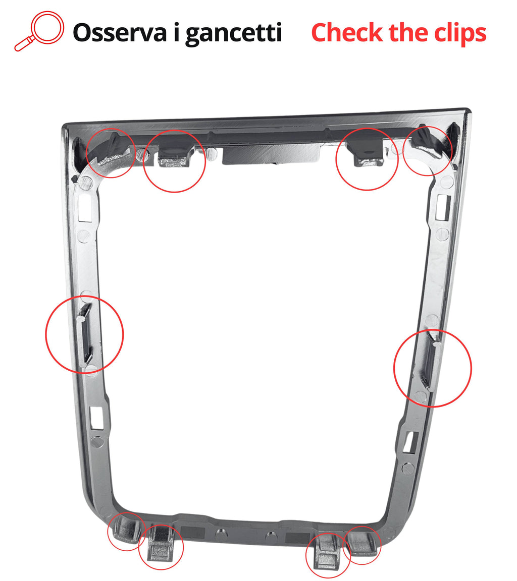 Cornice Esterna Argento per Cuffia Leva Cambio Compatibile con Volkswagen Golf 7 GTI GTD MK7 2012–2017, Cambio Manuale 5 e 6 Marce, OEM 5G1711113