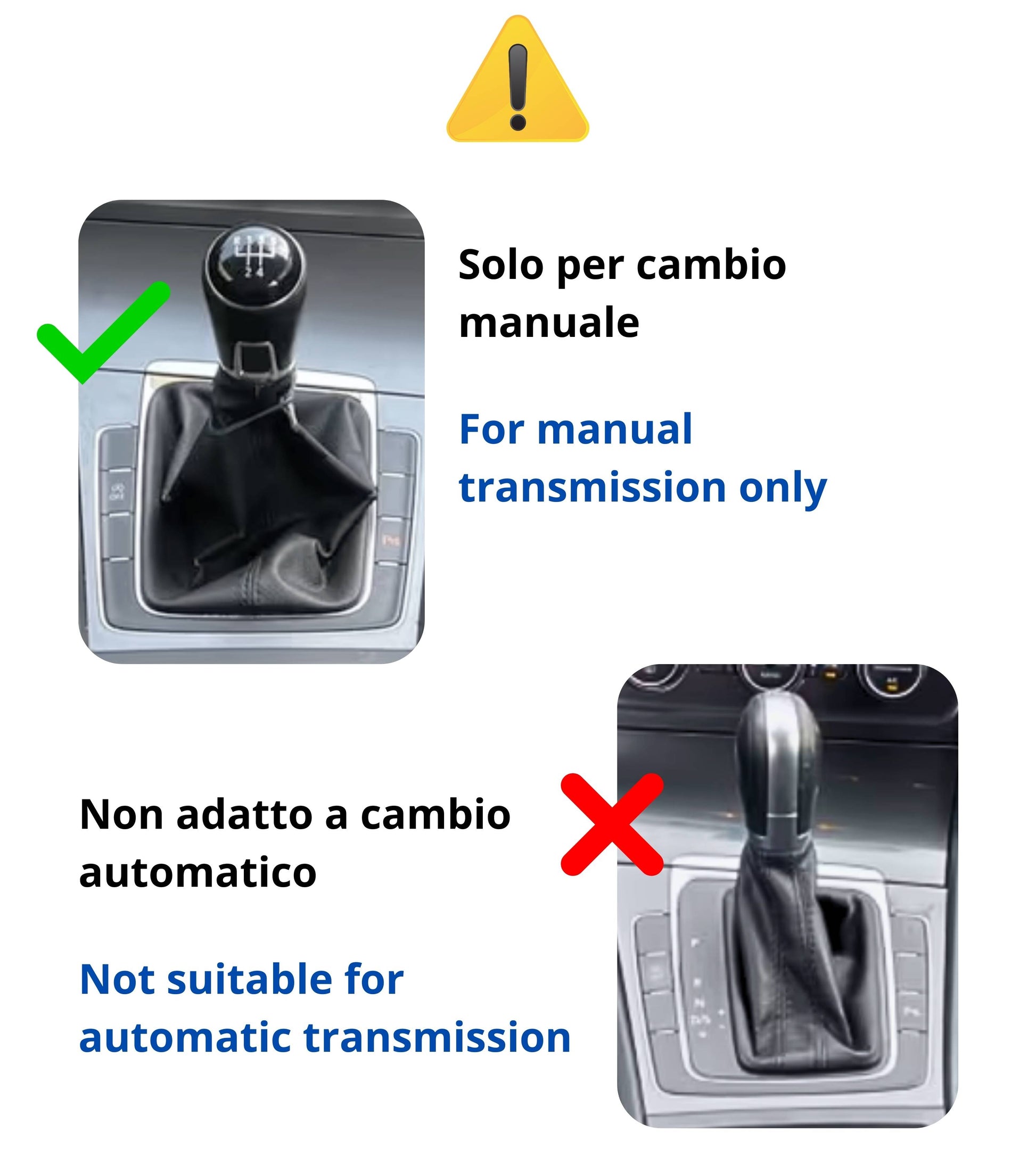 Kit Pomello 6 Marce e Cuffia Leva Cambio Manuale con Cornice Argento Compatibile con Volkswagen Golf 7 GTI GTD MK7 2012–2017, OEM 5G1711113