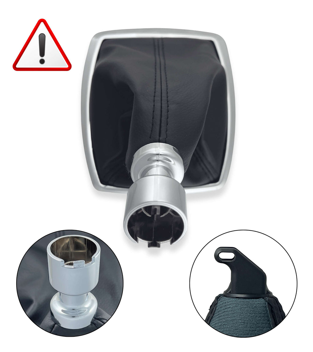 Cuffia Leva Cambio Nera Compatibile con Ford C-MAX I 2007–2010, Compatibile con Ford Kuga 2008–2012, OEM 1639784 8V4R7P002KB, con Clip di Montaggio