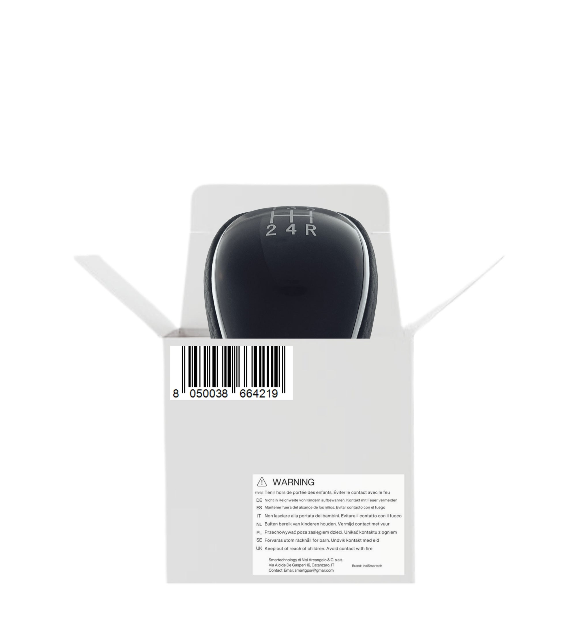 Pomello Leva Cambio 5 Marce Compatibile con Ford Focus 2007–2018, Ford C-MAX 2007–2010, Colore Nero, con Filettatura, Compatibile con OEM 1798600