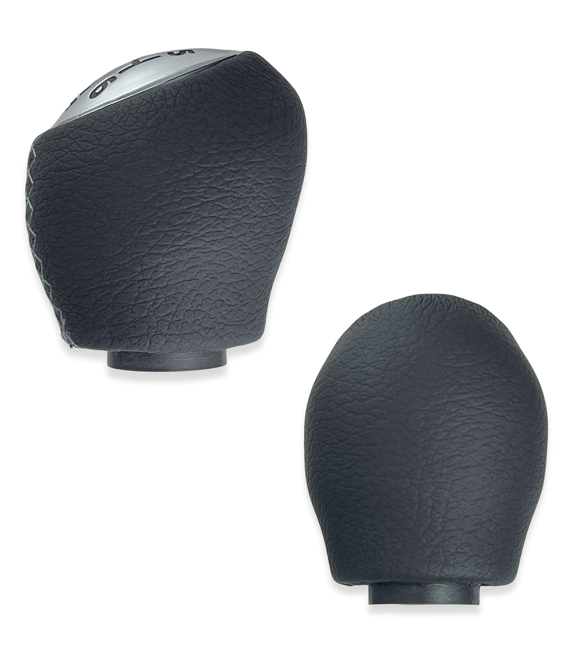 Pomello Leva Cambio 6 Marce Nero Cuciture Grigie Compatibile Con Renault Clio Megane Scenic Trafic Laguna Dacia Duster Opel Movano Vivaro