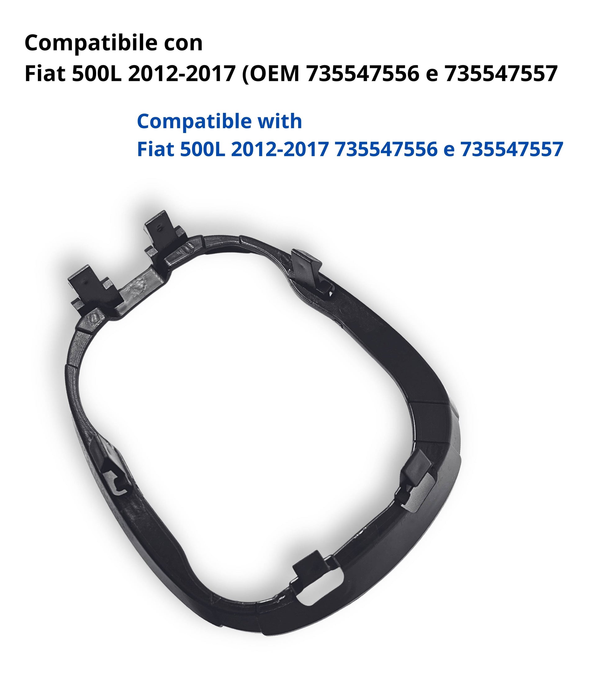Ghiera di Ritenzione Interna per Cuffia Leva Cambio Manuale Compatibile con Fiat 500L 2012–2017, Solo per OEM 735547556 e 735547557