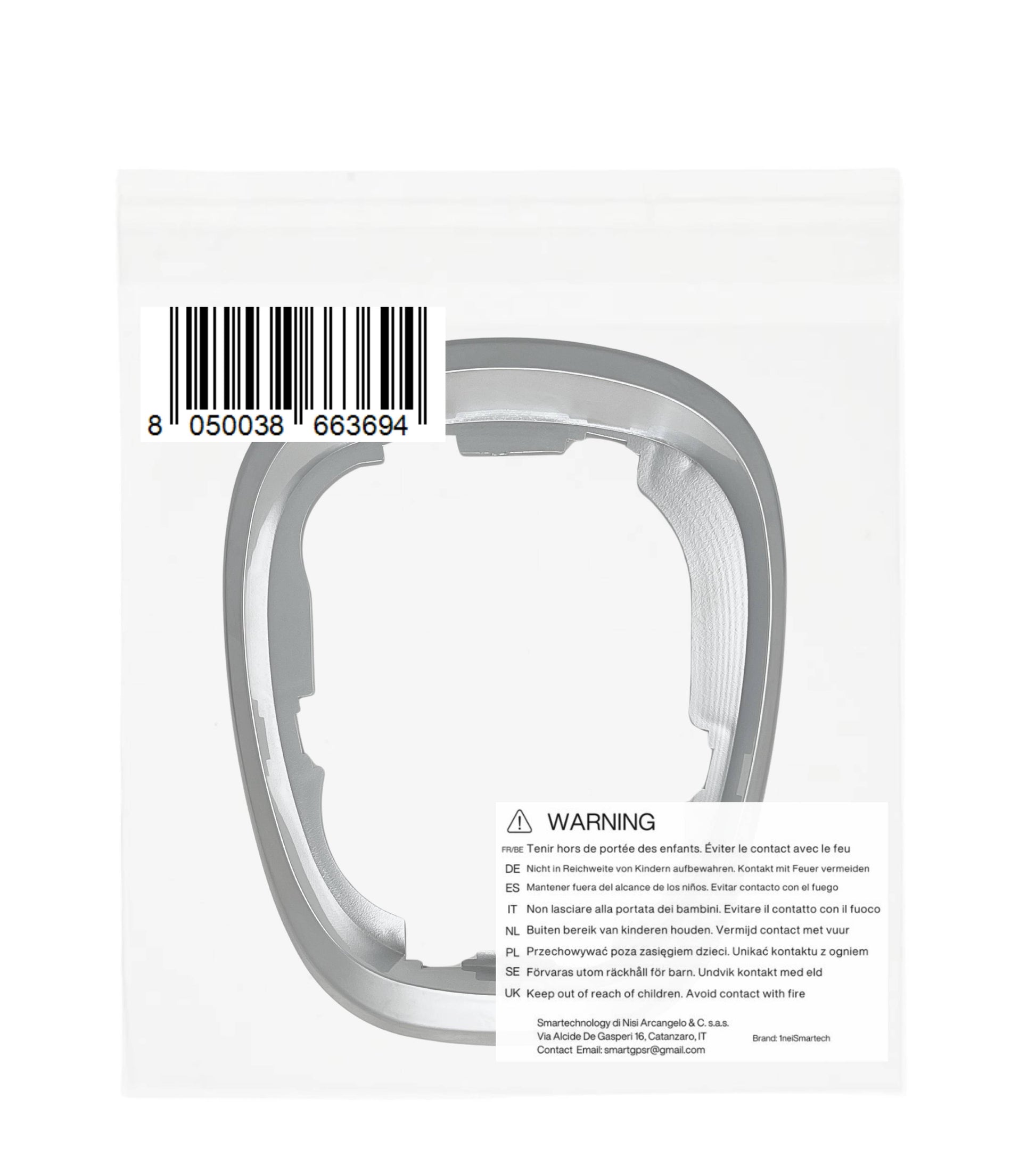 Cornice Esterna Satinata per Cuffia Leva Cambio Compatibile con Fiat 500L (2012–2017) Colore Argento Grigio Compatibile solo con OEM 735547556 735547557