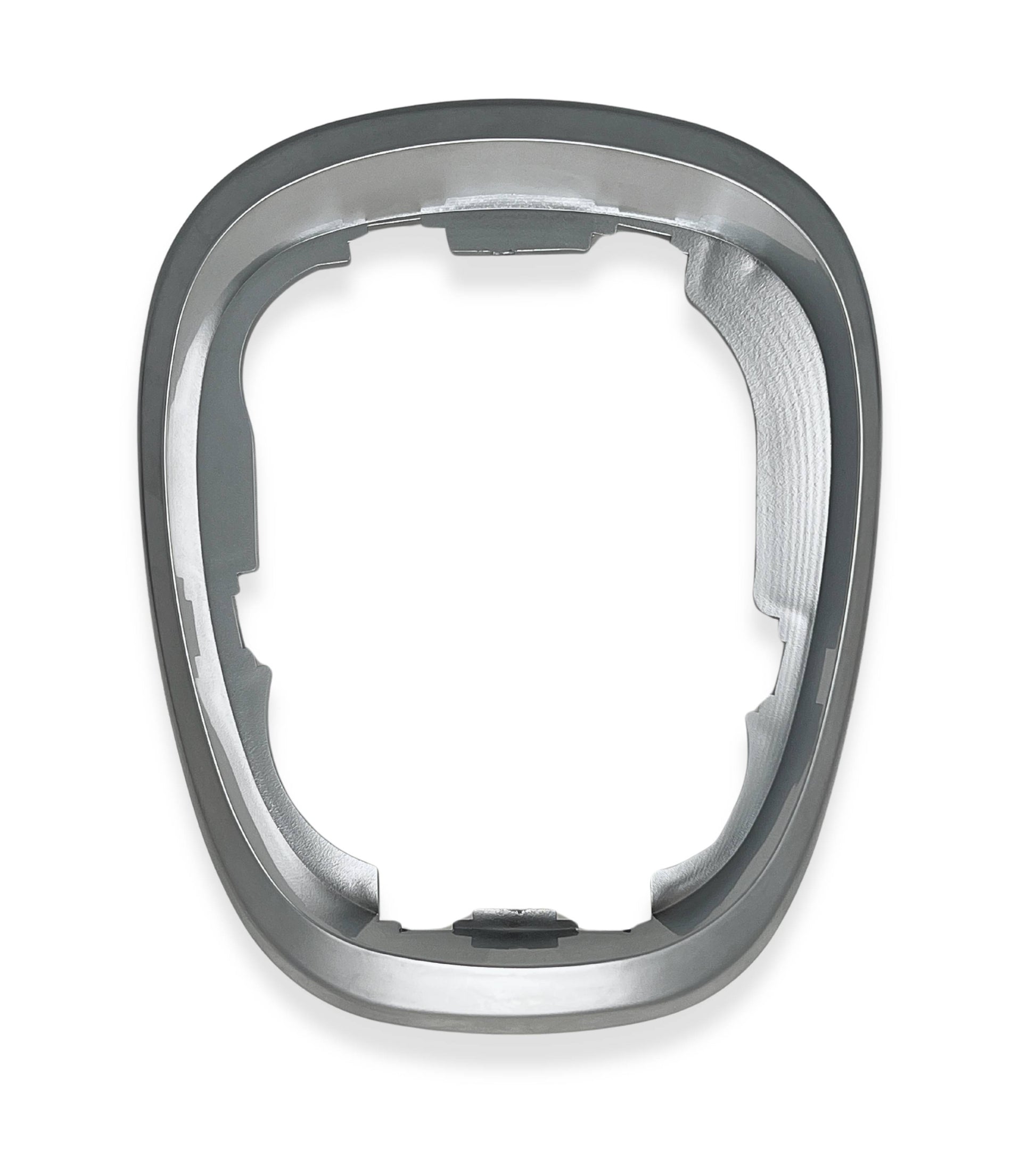 Cornice Esterna Satinata per Cuffia Leva Cambio Compatibile con Fiat 500L (2012–2017) Colore Argento Grigio Compatibile solo con OEM 735547556 735547557