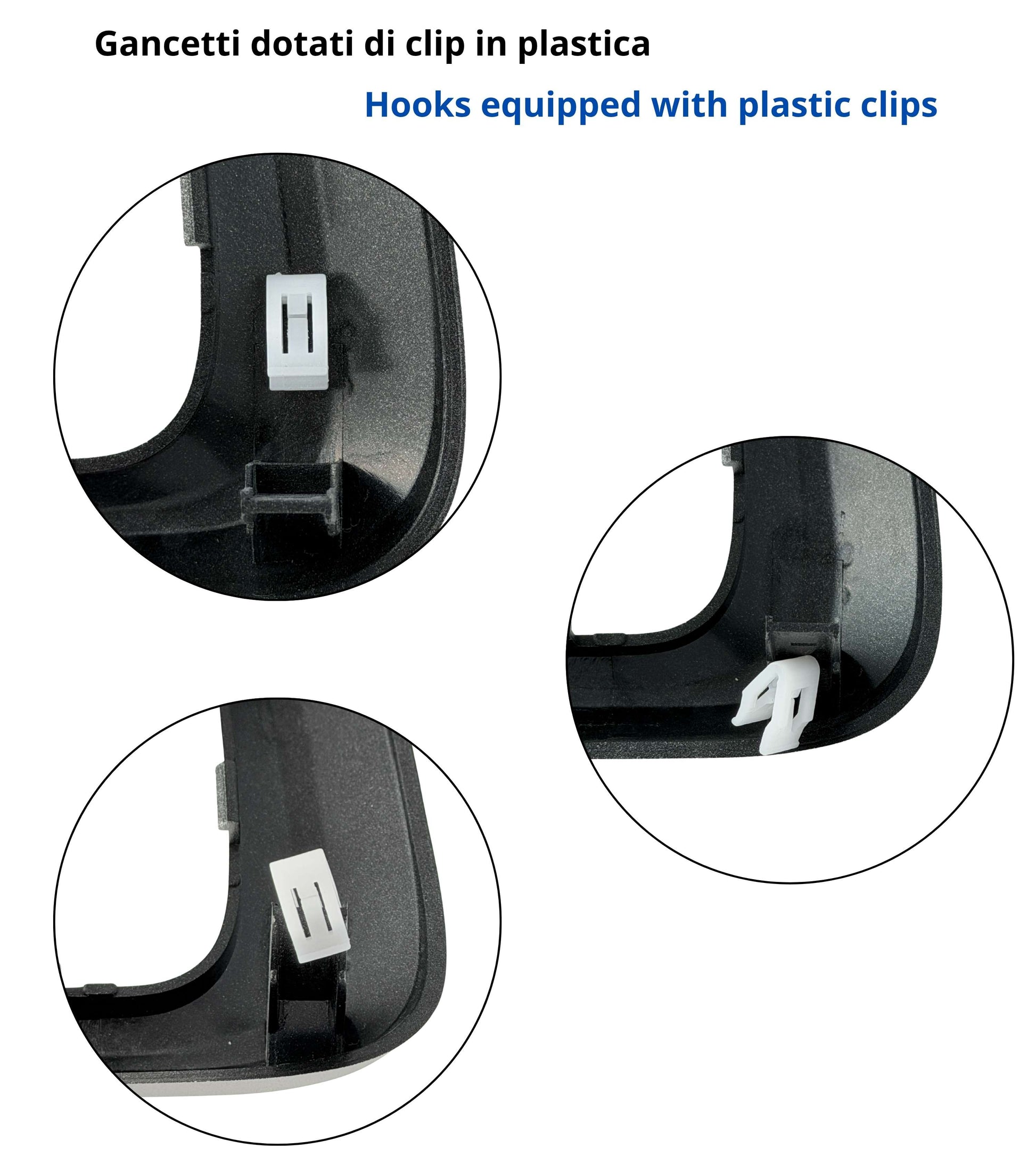 Kit Cuffia Cambio con Cornice Argento Cromato e Ghiera di Ritenzione con Clips Compatibile con Fiat Tipo 356 2015+, 357 2016+, 358 2016+