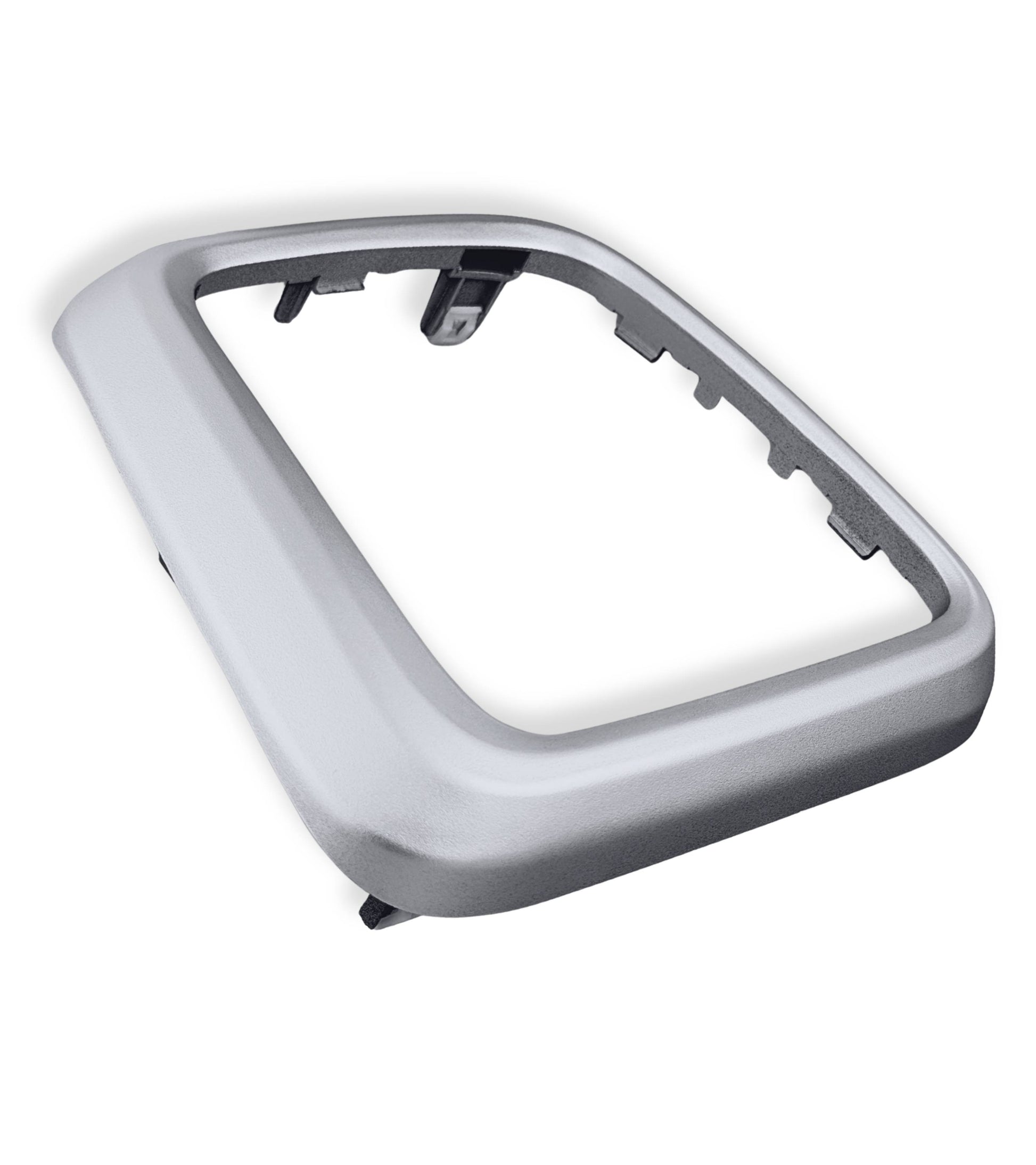 Cornice e Ghiera di Ritenzione con Clips Compatibile con Fiat Tipo 356 2015+, 357 2016+, 358 2016+, Telaio Argento per Cuffia Leva del Cambio