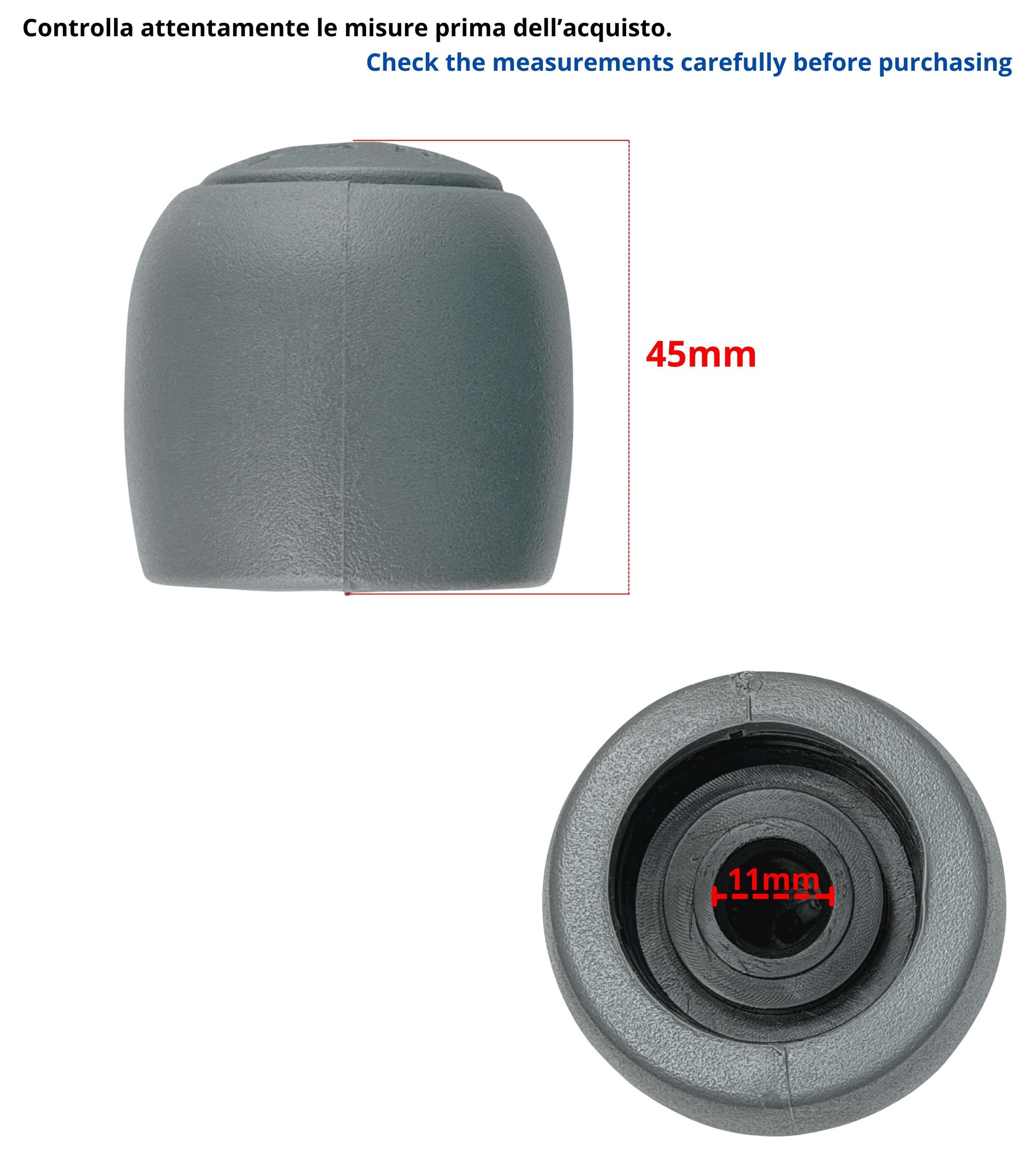 Pomello Leva Cambio 5 Marce Compatibile con Fiat Idea 2003–2008, OEM 735365505, Colore Grigio con Numeri Incisi, Retromarcia in Basso a Destra