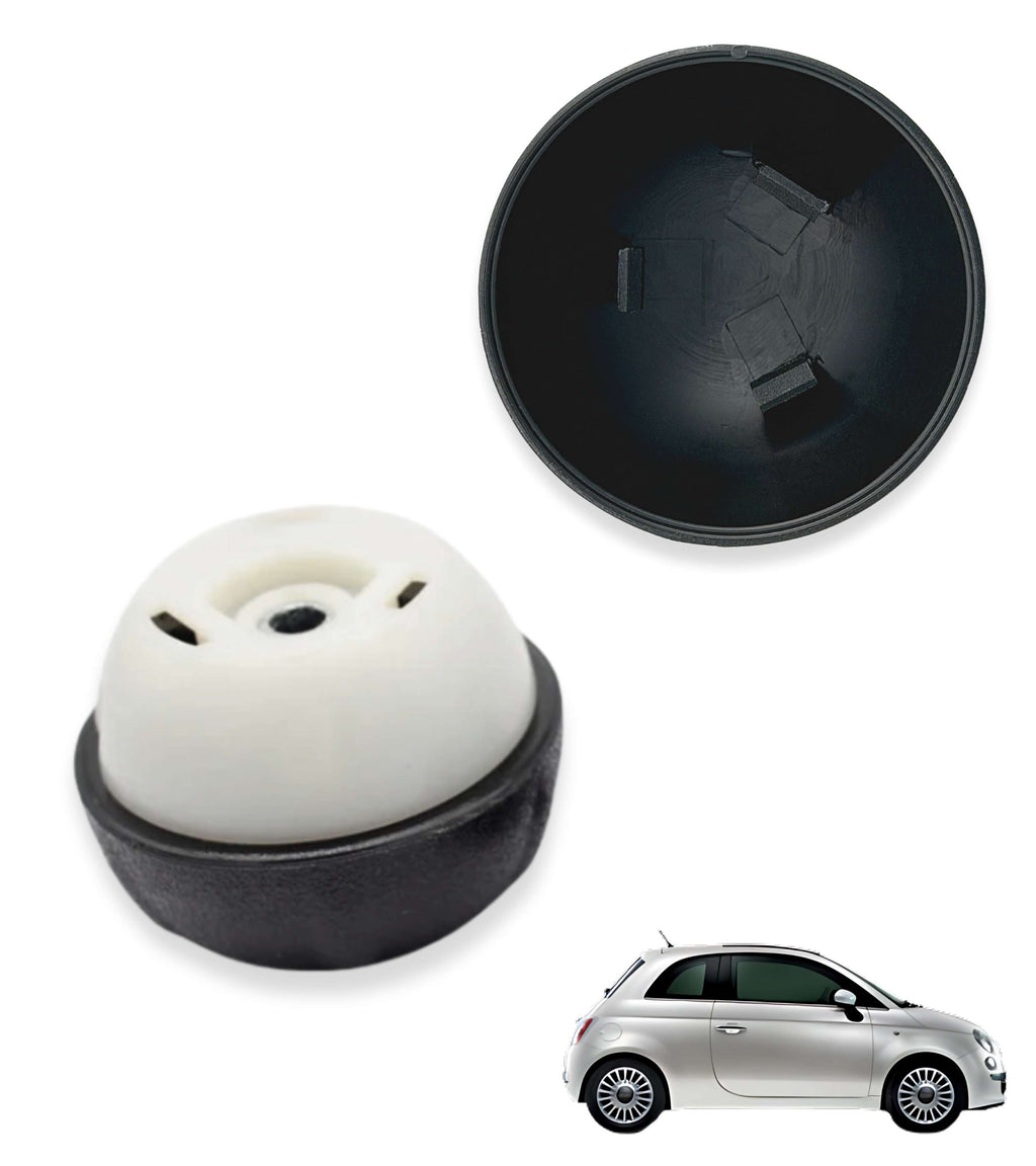 Pomello per Leva Cambio 6 Marce Colore Nero Compatibile con Fiat 500 serie 2 (312) e 500C (312) 2007 - 2018, Colore Nero, OEM OM 55344048