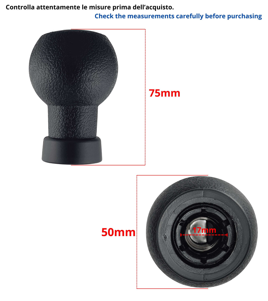 Pomello 5 Marce Compatibile con Suzuki Swift 2005-2010, Suzuki SX4 2007-2013, Suzuki ALTO 2009-2014, per Leva Cambio D, con Placca Lucida