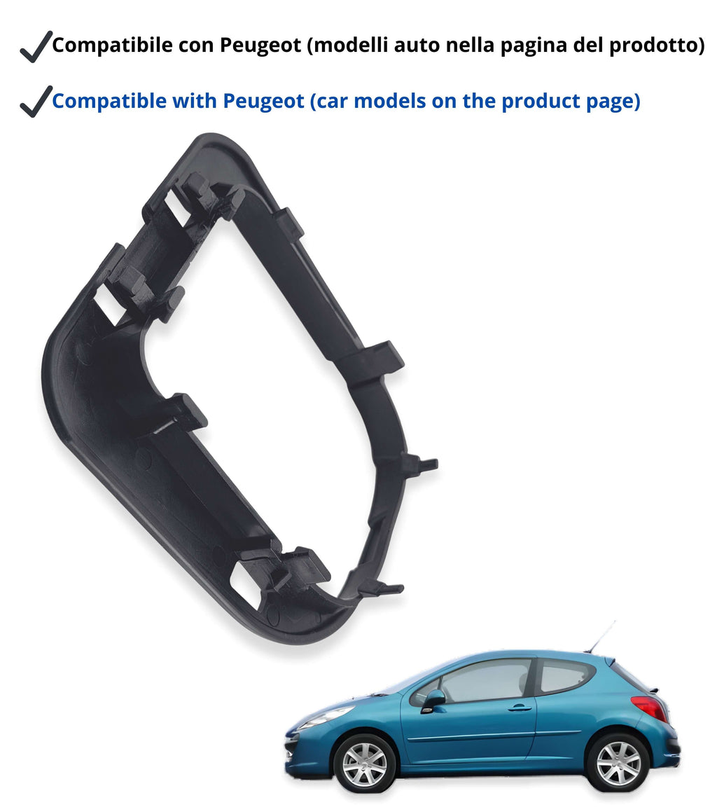 Ghiera di Ritenzione per Cuffia Leva Cambio Compatibile con Peugeot 207 307 308 607, Telaio Interno in ABS, Verifica Codici Oem, Forma e Ganci