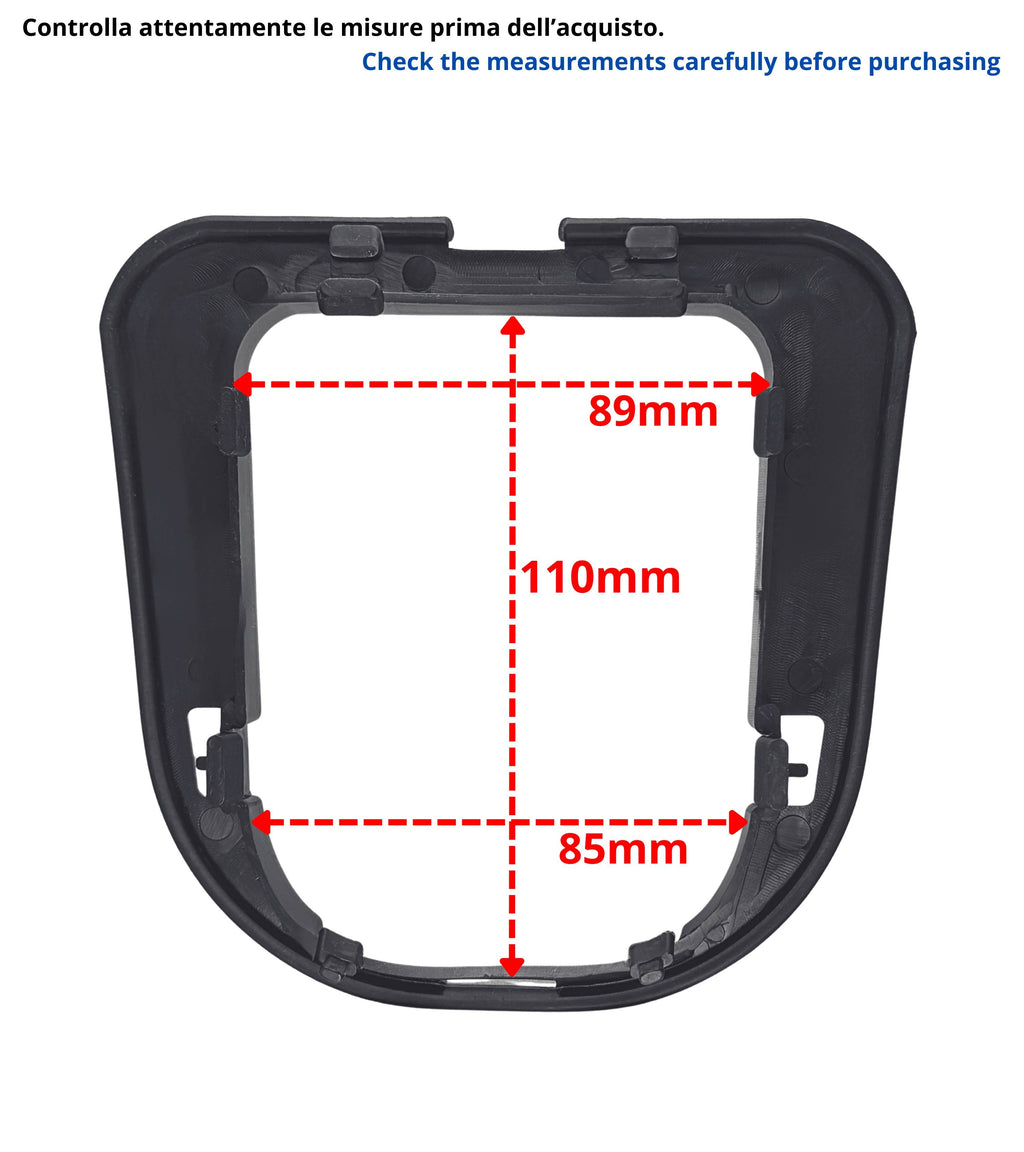 Ghiera di Ritenzione per Cuffia Leva Cambio Compatibile con Peugeot 207 307 308 607, Telaio Interno in ABS, Verifica Codici Oem, Forma e Ganci