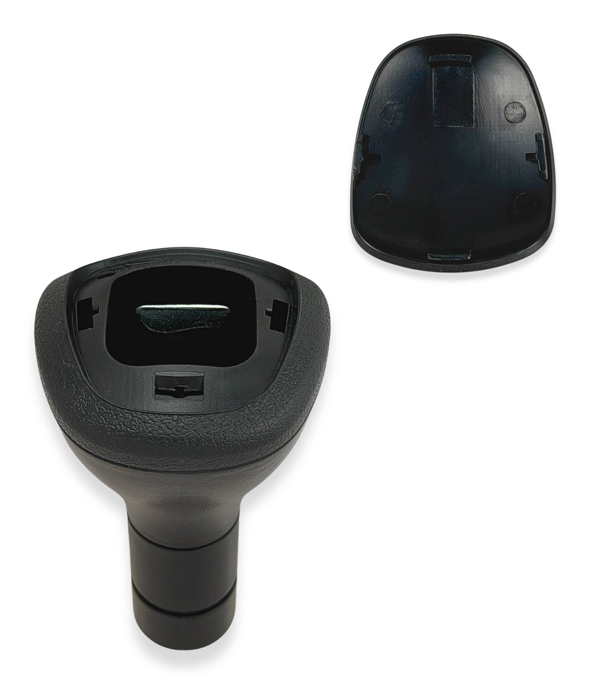 Pomello per Leva Asta del Cambio 5 Marce Compatibile con Lancia Ypsilon (312) 2011–2015, Colore Nero con Lente Lucida Nera, Retromarcia a Destra