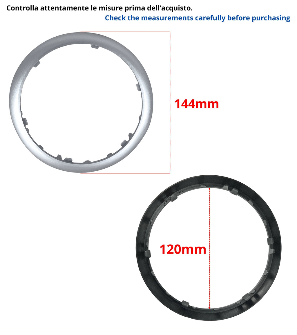 Kit Pomello Cambio 5 Marce, Cuffia Compatibile con Citroen C3 2003-2009, C2 2003-2010, Cornice Argento, Ghiera di Ritenzione e Adattatore Leva Cambio