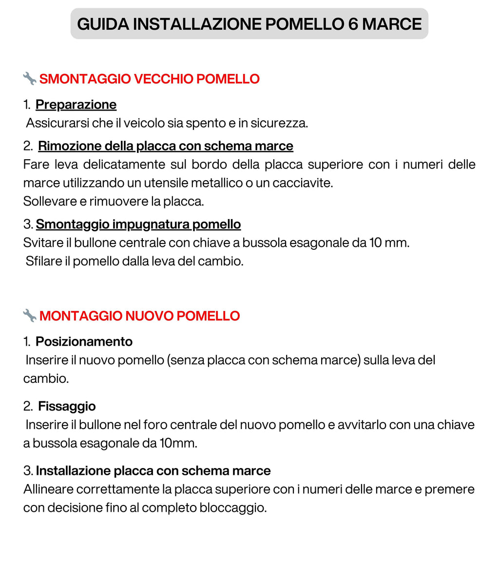 Pomello per Leva Asta del Cambio 6 Marce Compatibile con Jeep Compass dal 2017, Argento Satinato con Foro Interno in Metallo