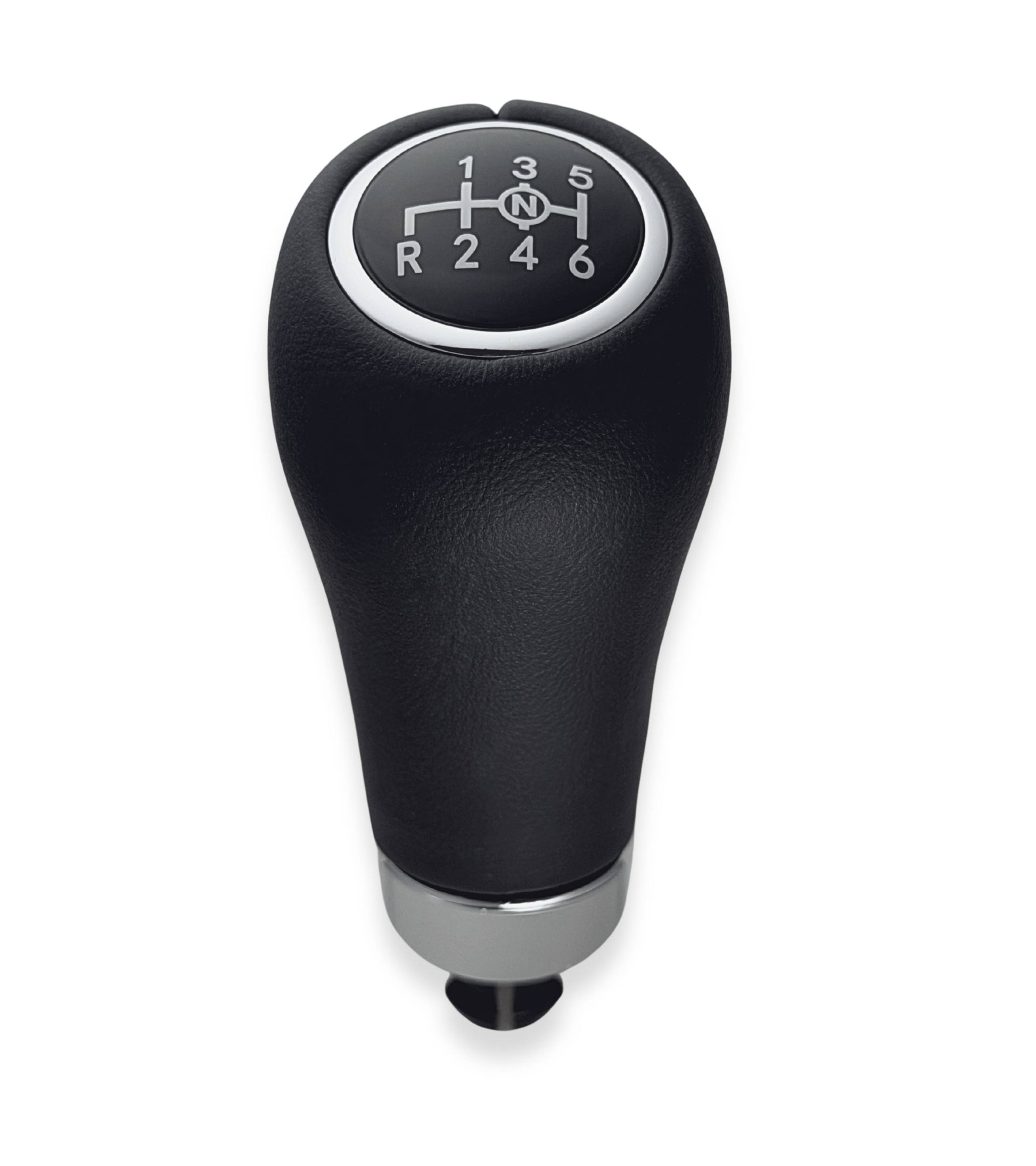 Pomello per Leva Asta del Cambio 6 Marce Compatibile con Mercedes Classe A B C E CLK 2000–2012, Foro 8mm, Simbolo N, Retromarcia a Sinistra