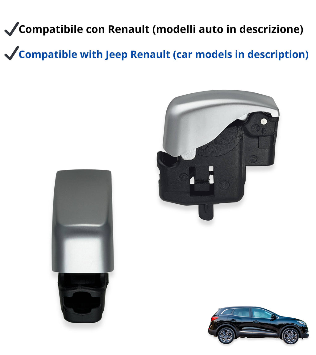 Pulsante per Pomello Cambio Automatico Compatibile con Renault Koleos 2017–2020, Kadjar 2015–2022, Megane 4 2016–2024, Talisman 2015–2020, Argento