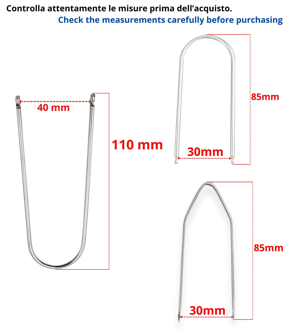 Kit 6 Chiavette Estrattori Autoradio Universali Compatibili con Fiat e Altri Marchi Auto, 3 Coppie in Acciaio Rimozione Estrazione Autoradio di Serie