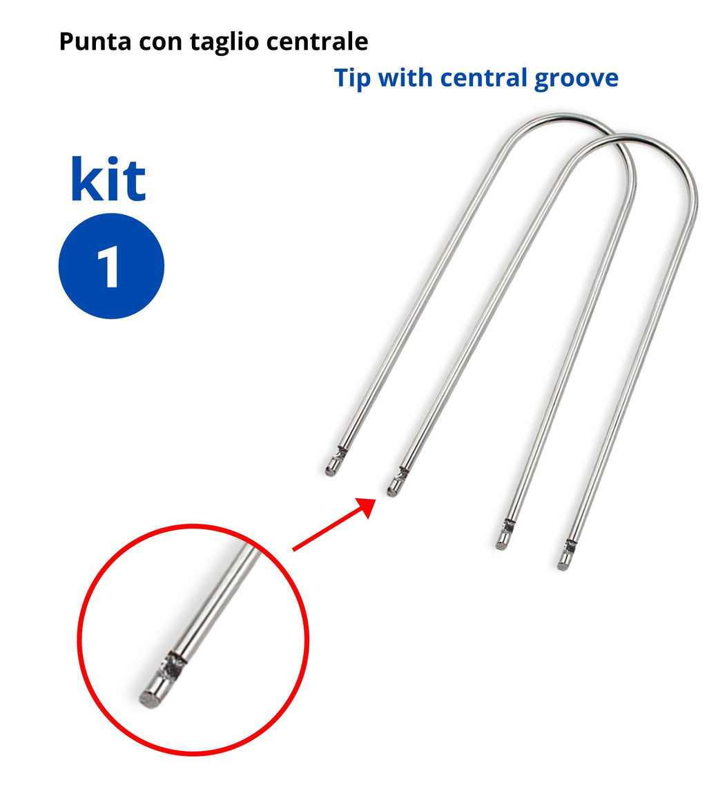 Kit 6 Chiavette Estrattori Autoradio Universali Compatibili con Fiat e Altri Marchi Auto, 3 Coppie in Acciaio Rimozione Estrazione Autoradio di Serie