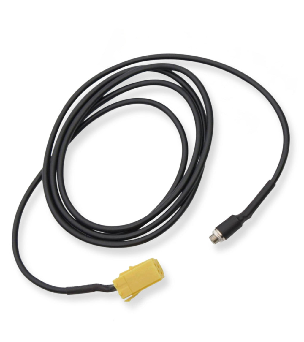 Cavo AUX Jack Femmina 3,5mm Compatibile con Radio Blaupunkt con Connettore Giallo, Compatibile con Fiat Grande Punto 500 Panda Lancia Ypsilon Alfa