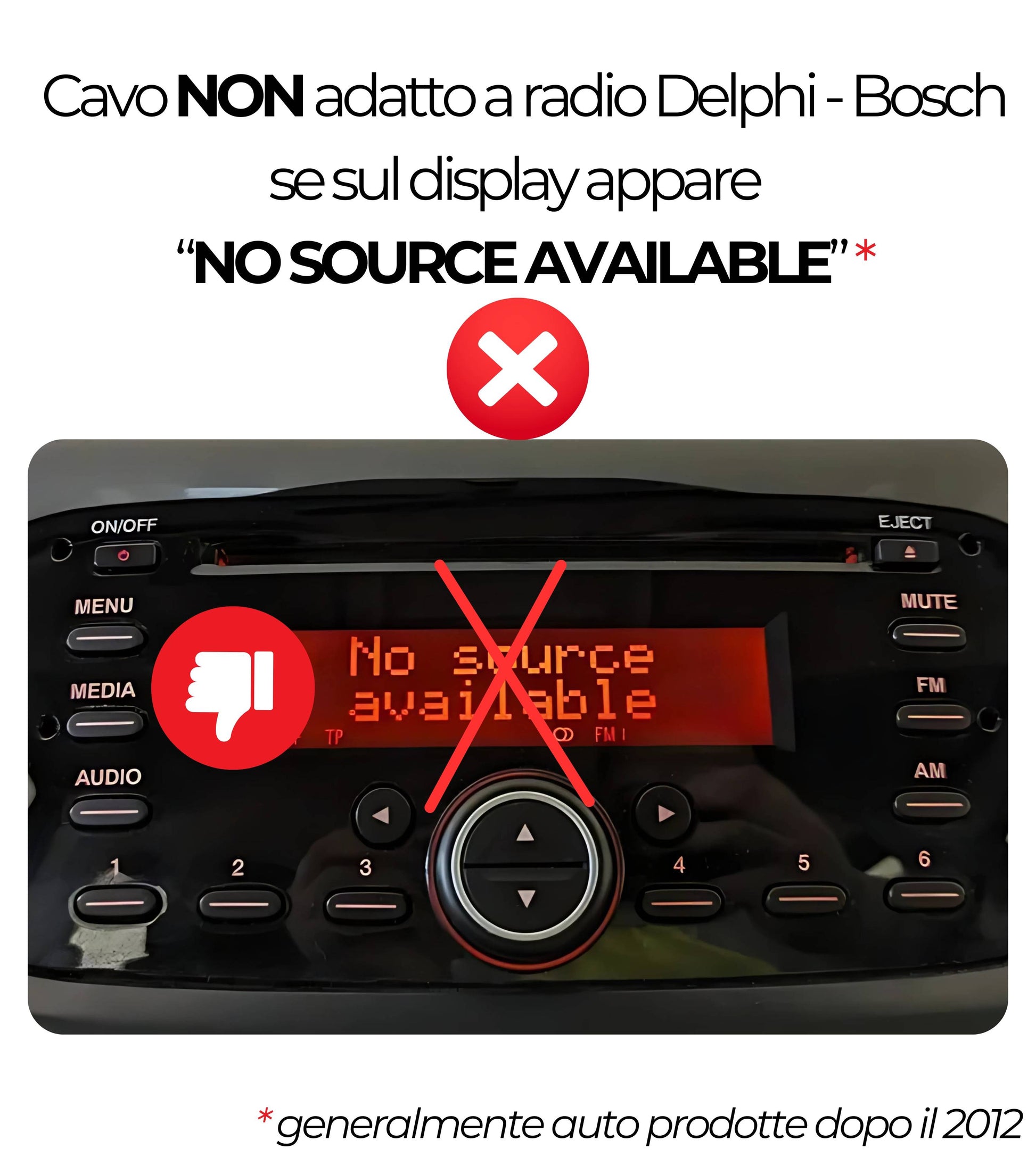 Cavo AUX Jack Femmina 3,5mm Compatibile con Radio Blaupunkt con Connettore Giallo, Compatibile con Fiat Grande Punto 500 Panda Lancia Ypsilon Alfa