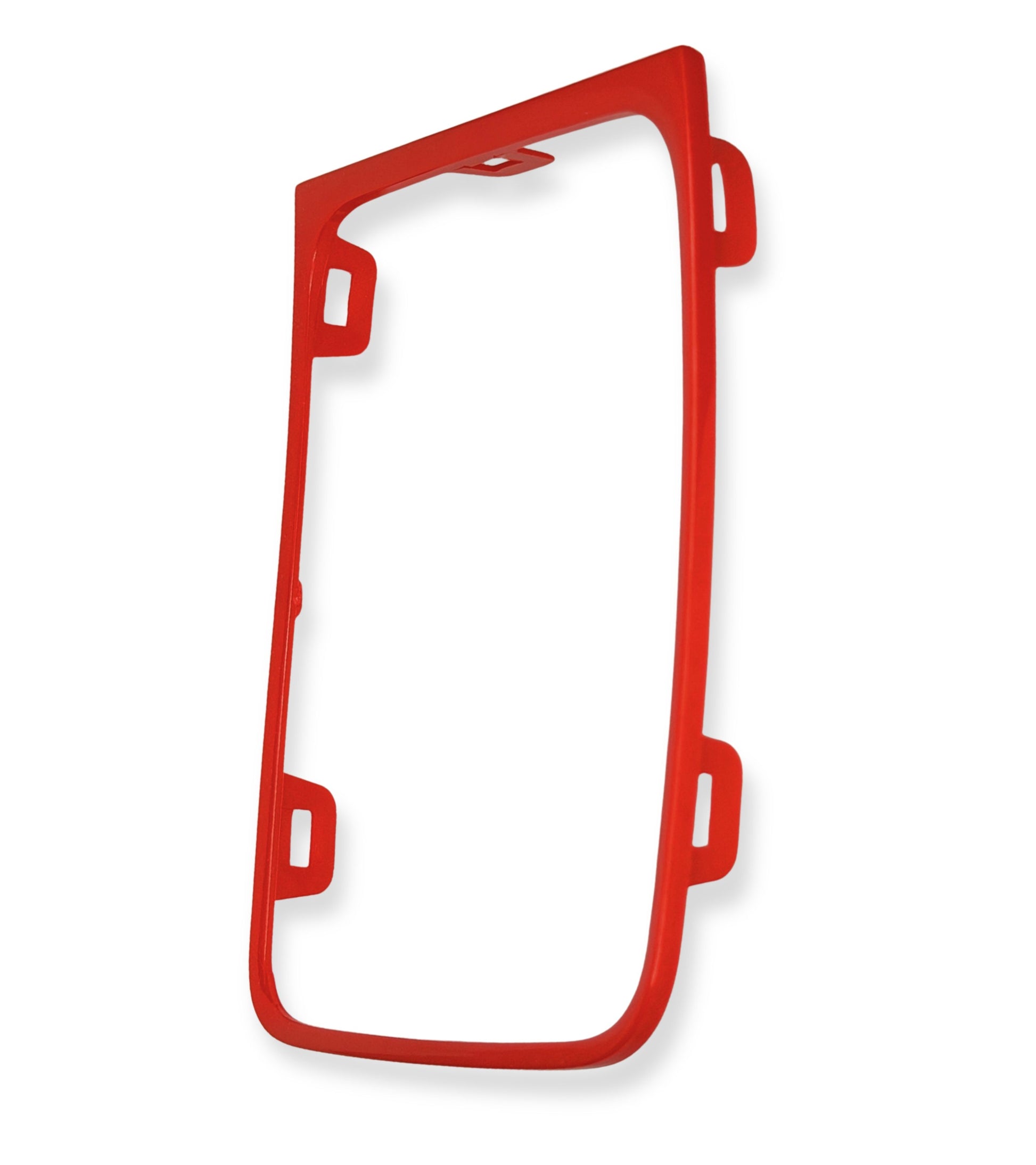 Cornice per Cuffia Leva Cambio Automatico, Colore Rosso Lucido, Compatibile con Volkswagen Golf 7 e Golf 7.5 (VII) 2012-2020, Solo Guida a Sinistra (LHD)