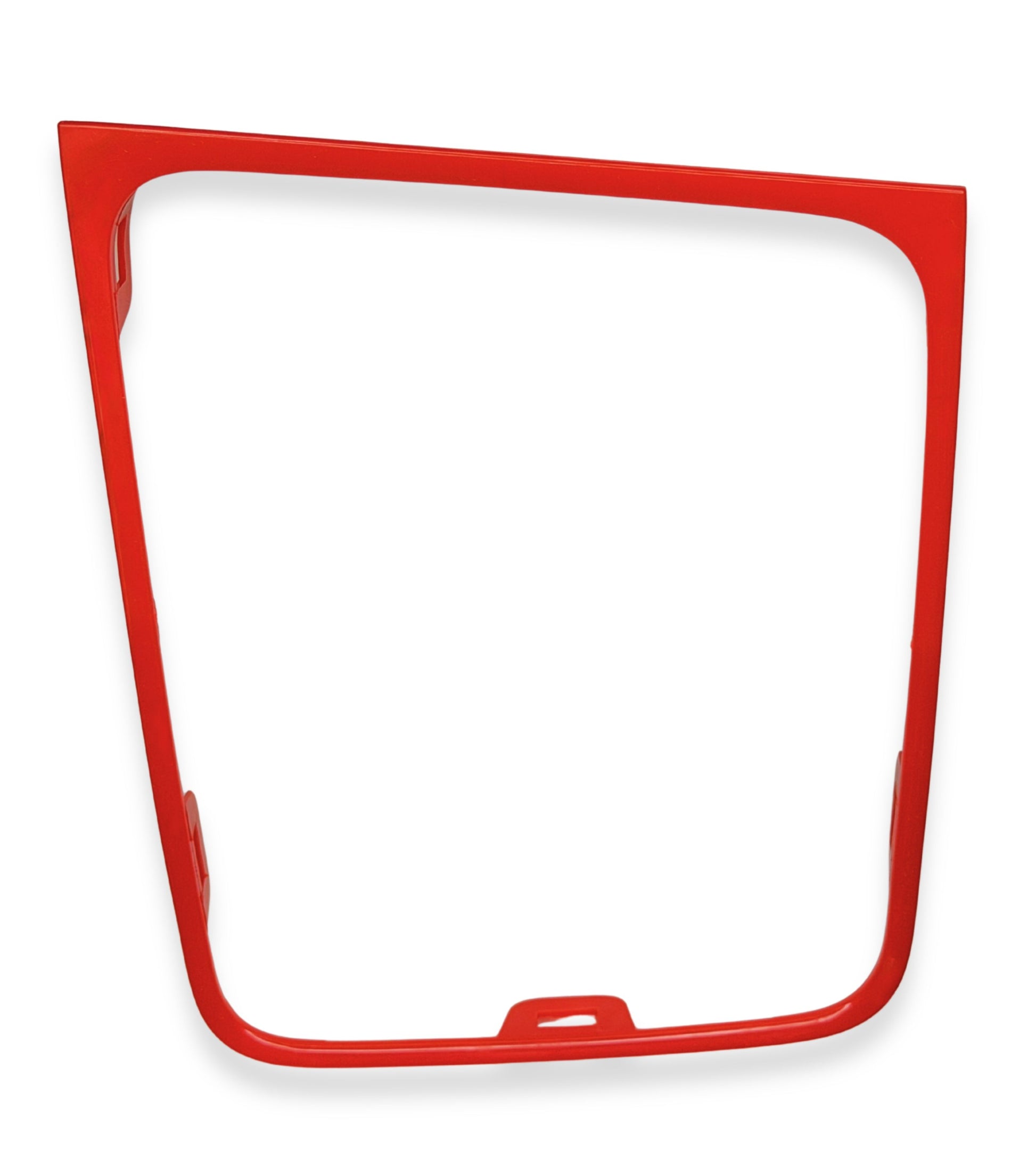 Cornice per Cuffia Leva Cambio Automatico, Colore Rosso Lucido, Compatibile con Volkswagen Golf 7 e Golf 7.5 (VII) 2012-2020, Solo Guida a Sinistra (LHD)
