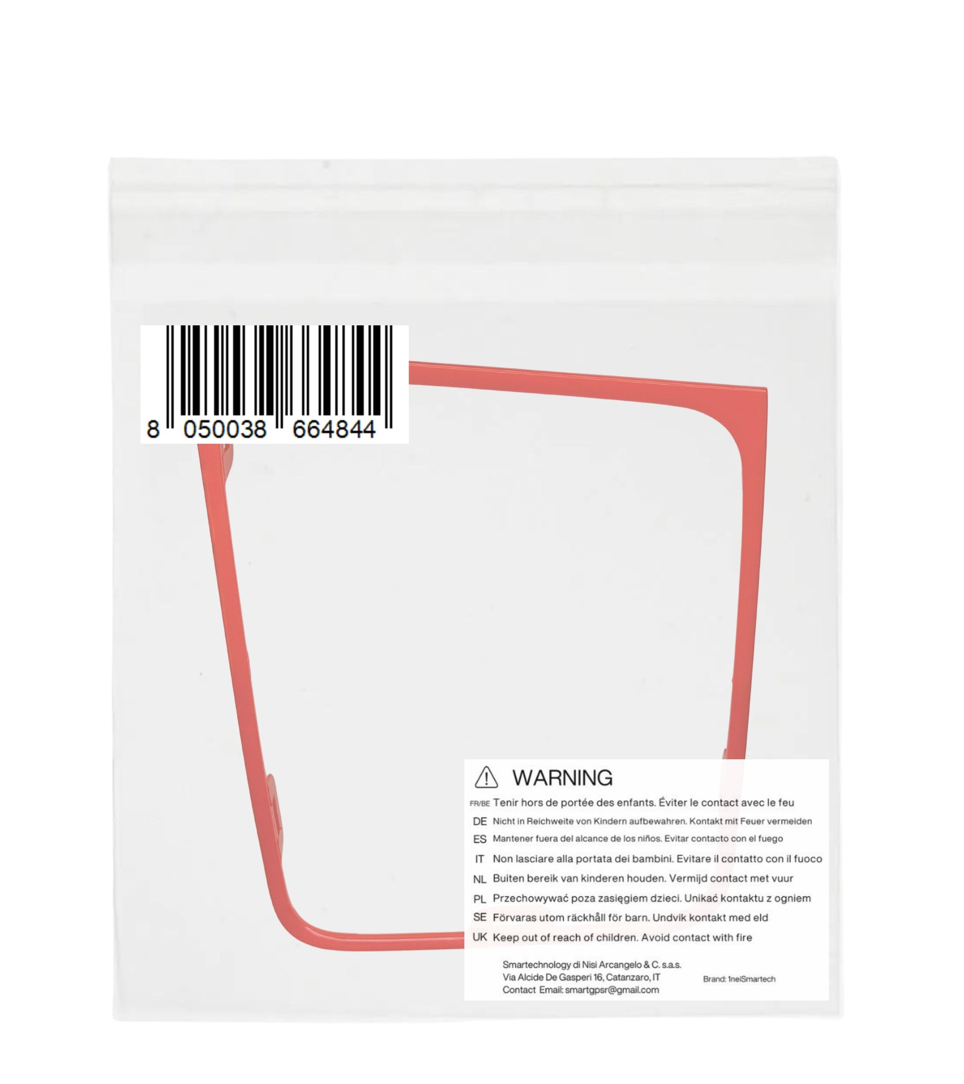 Cornice per Cuffia Leva Cambio Automatico, Colore Rosso Lucido, Compatibile con Volkswagen Golf 7 e Golf 7.5 (VII) 2012-2020, Solo Guida a Sinistra (LHD)