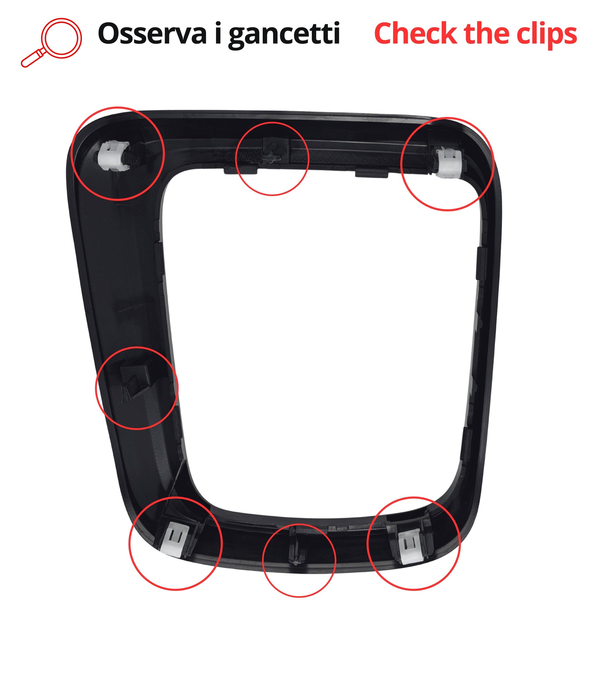 Kit Cornice Esterna Argento Grigio Satinato e Ghiera Ritenzione per Cuffia Leva Cambio Compatibile con Fiat Tipo 356 357 358 dal 2015 OEM 735624491